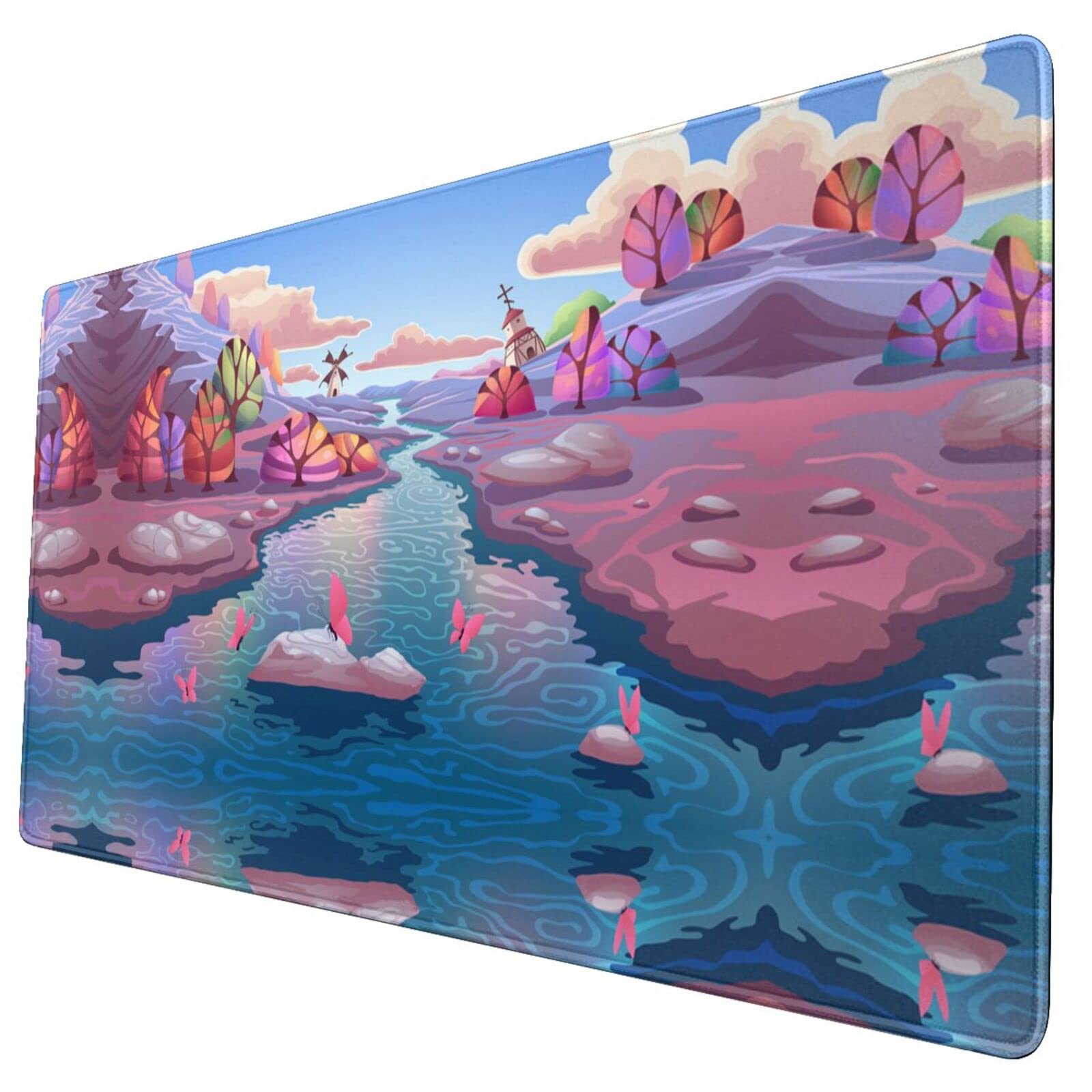 Fantasy Landscape Large Mouse Pad - Nature Themed Extended Gaming Mouse Mat for Computer & Desk - Perfect for Gaming, Office Work & Home Use