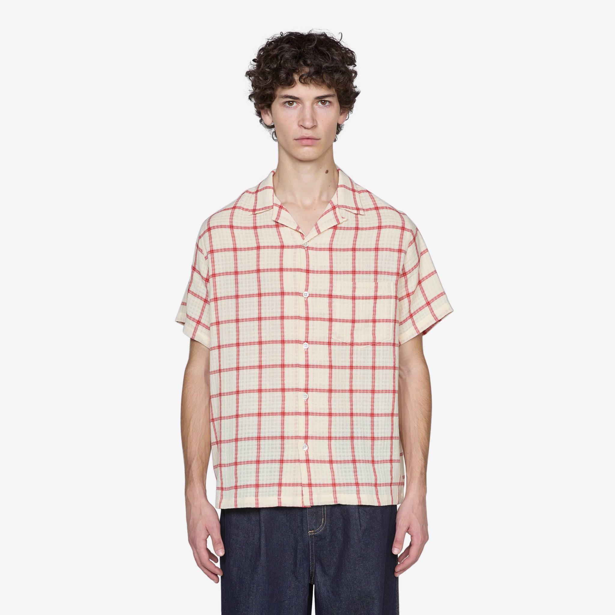 Alvor Red Shirt for Men - Stylish Casual Button Down Shirt for Everyday Wear & Office Outfits