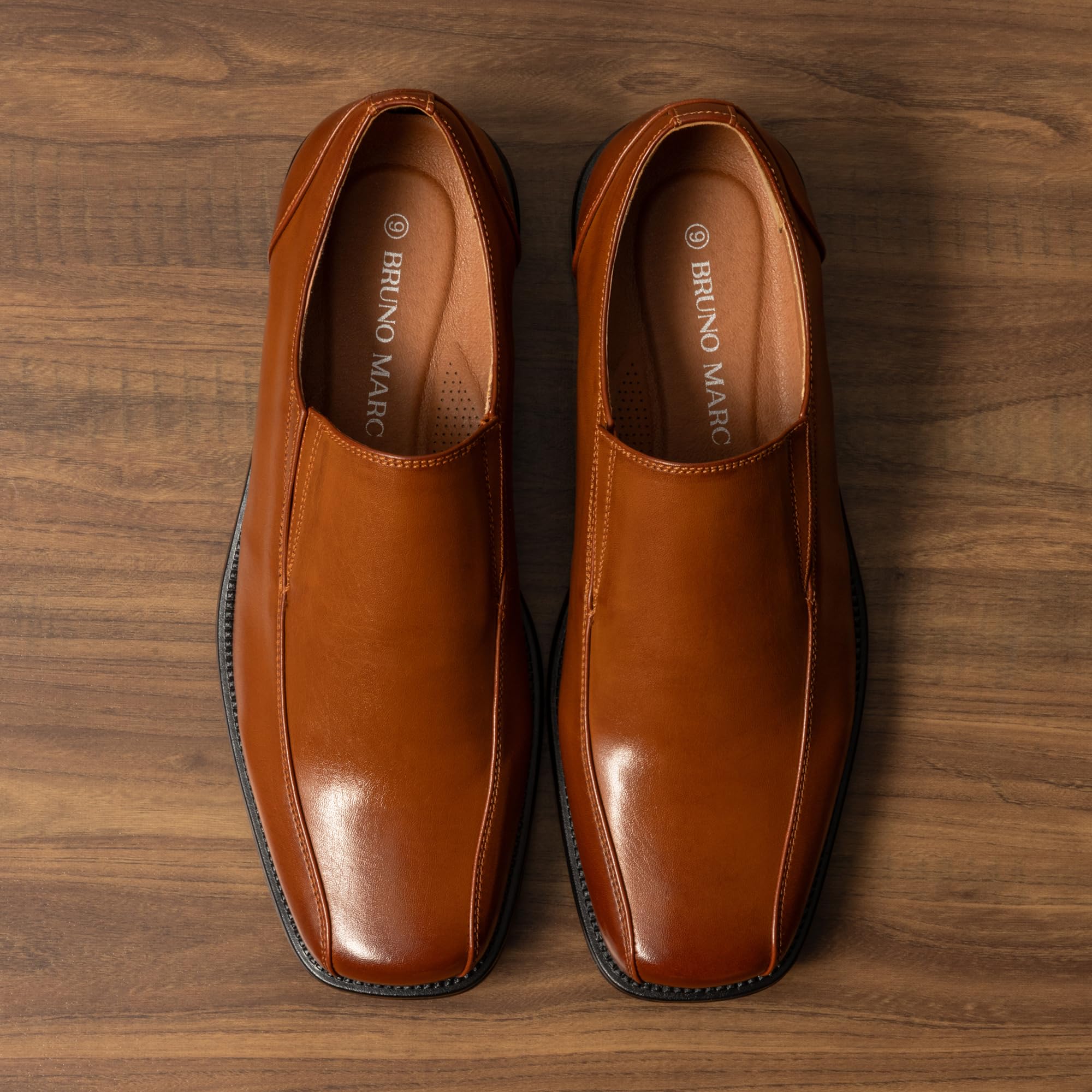 Bruno Marc Men's Slip-On Dress Loafers - Comfortable Formal Shoes for Business, Office & Wedding - Premium Leather Loafers for Professional & Casual Wear