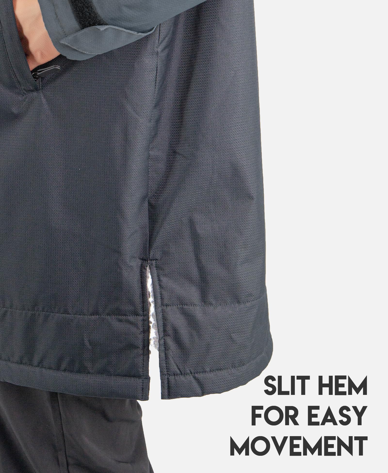 MissShorthair Kids Swim Parka - Waterproof Swim Jacket & Changing Robe for Boys & Girls (Ages 9-14) - Perfect for Beach, Pool & Water Sports