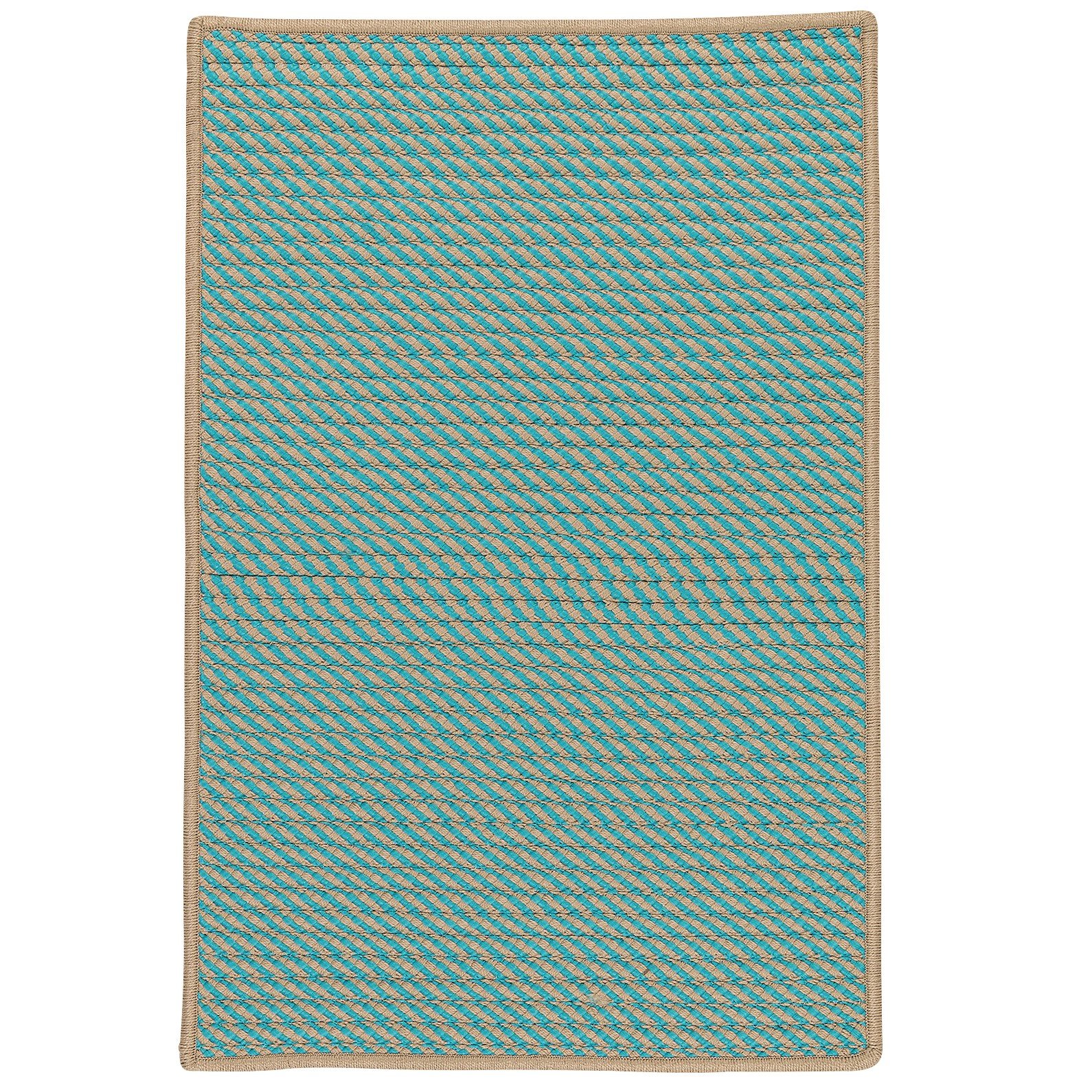 Point Prim Rugs 5x8 Feet Teal Blue Area Rug - Soft Modern Living Room Bedroom Decor for Home & Office