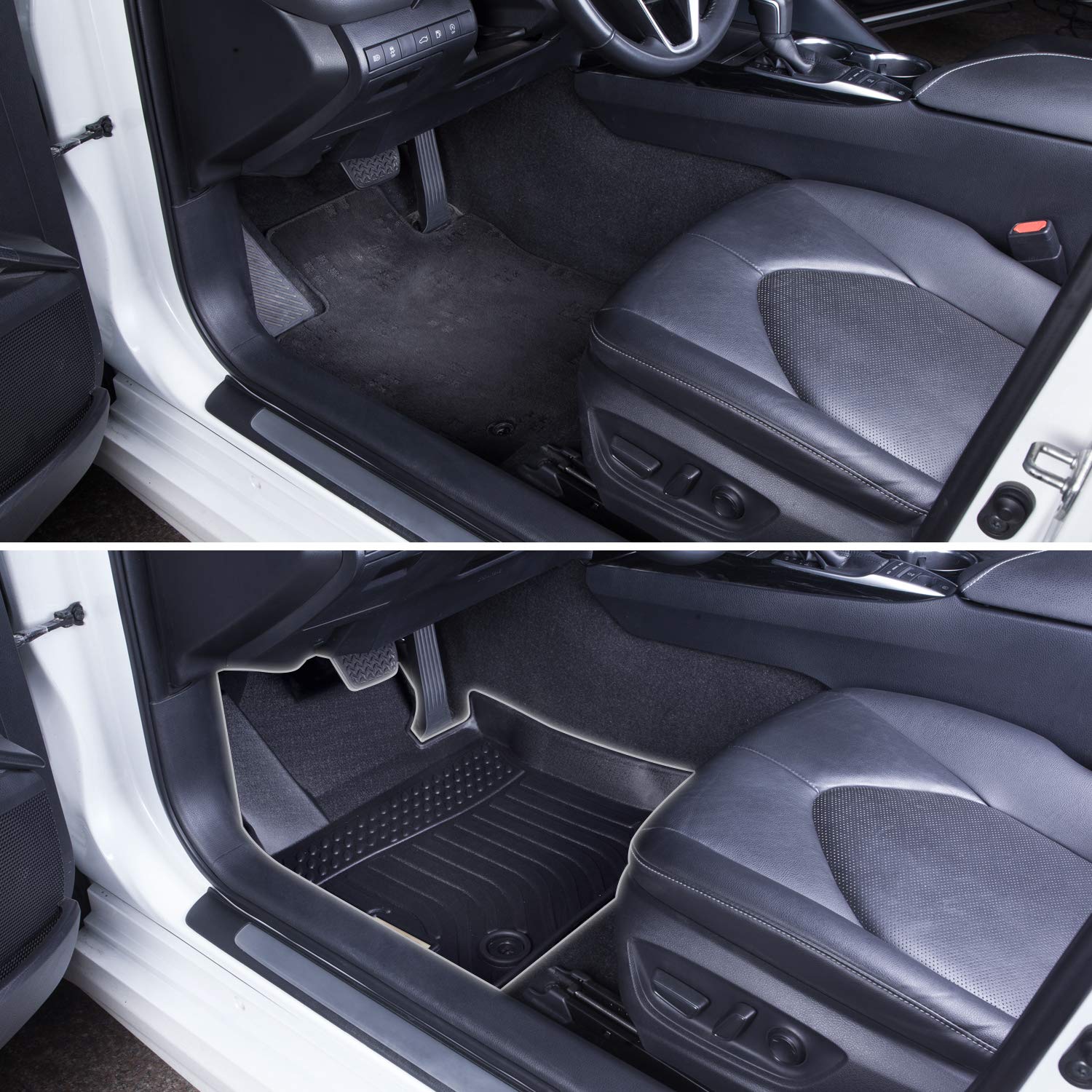 Heavy Duty All Weather Car Mats for Nissan Rogue Sport 2017-2022 - Custom Fit Floor Liners - Durable, Odorless & Non-Slip Protection - Perfect for Daily Commute, Road Trips & Harsh Weather Conditions