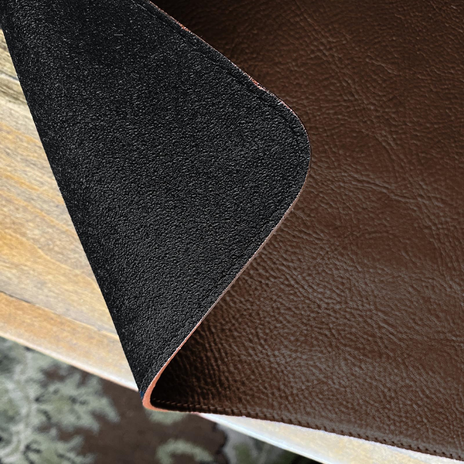 Premium Personalized Leather Desk Blotter - Engraved Office Desk Mat for Home & Work | Custom Leather Desk Pad with Monogram | Perfect for Home Office, Executive Workspace & Gift Giving