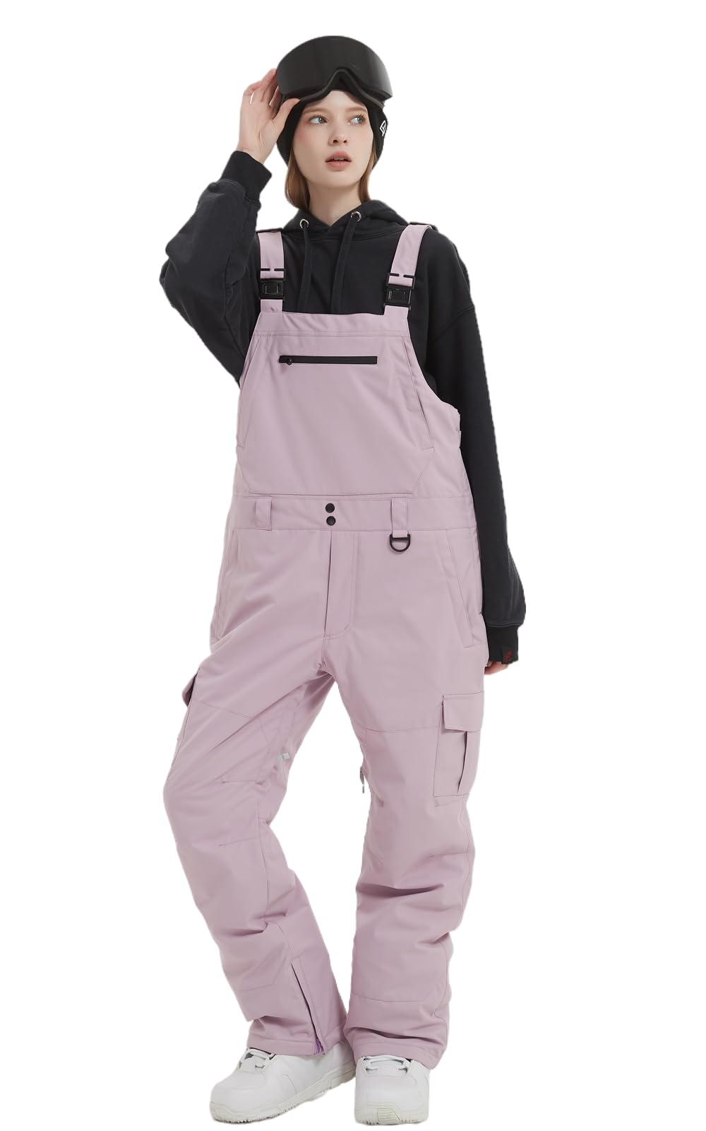 **Men's & Women's Snow Bib Overalls - Adjustable Waterproof Ski Pants with Windproof Insulation for Warmth - Perfect for Skiing, Snowboarding & Winter Outdoor Activities**