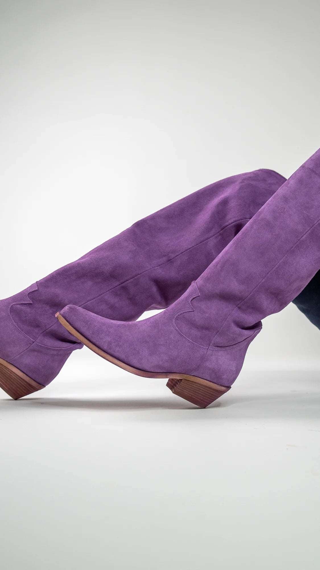 Cynthia Richard Laramie Suede Boots for Women - Soft Lilac Purple Ankle Booties, Comfortable & Stylish for Fall/Winter, Perfect for Office, Dating & Casual Outfits