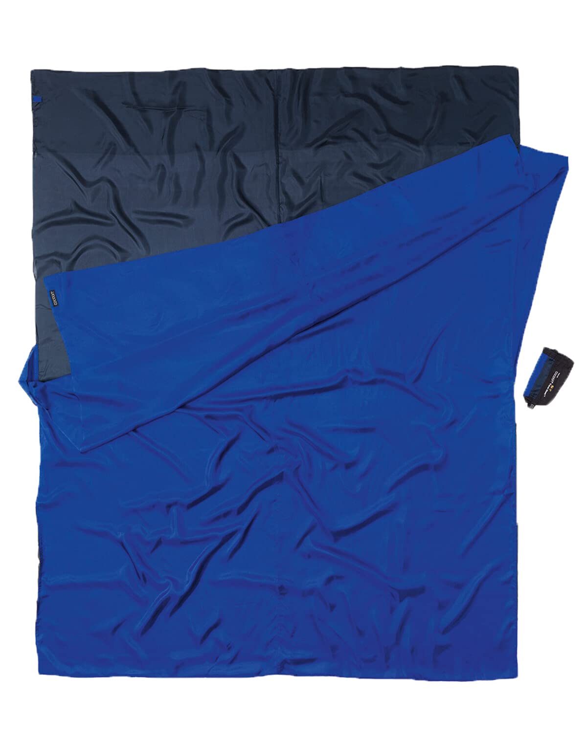 Premium Cocoon SD24/80 Unisex Adult Travel Duvet - Lightweight & Compact Blue Blanket (220x180cm) for Camping, Airplane Travel & Outdoor Adventures