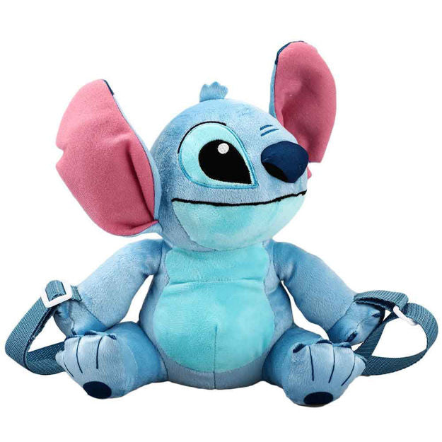 Disney Stitch Plush Stuffed Animal Crossbody Backpack for Women & Girls - Cute Kawaii Lilo & Stitch Cosplay Accessory for School, Travel, and Disney Parks