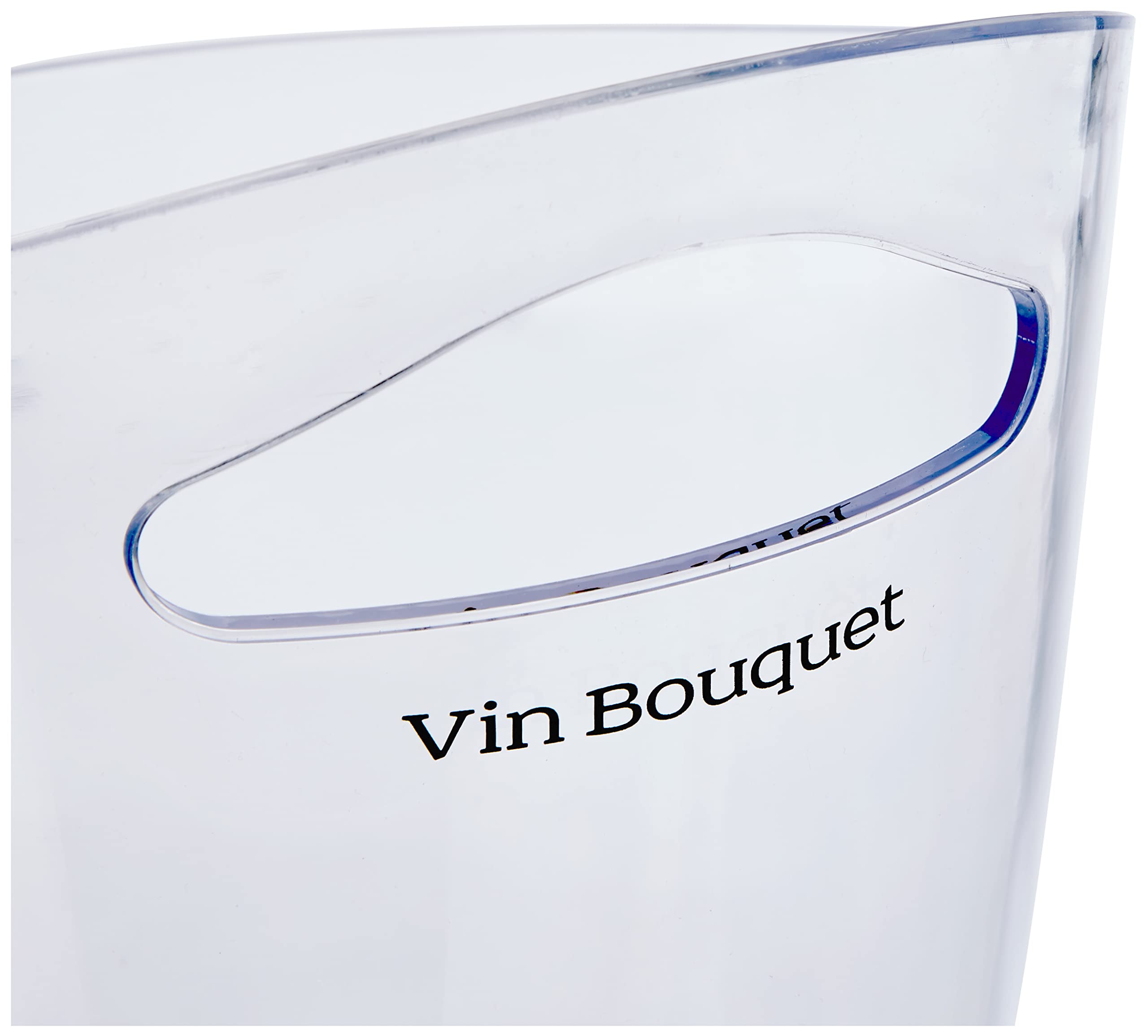FIE 192 Clear PS Plastic Single Bottle Ice Bucket - Perfect for Chilling Wine, Champagne & Beverages at Parties, Weddings & Home Bars