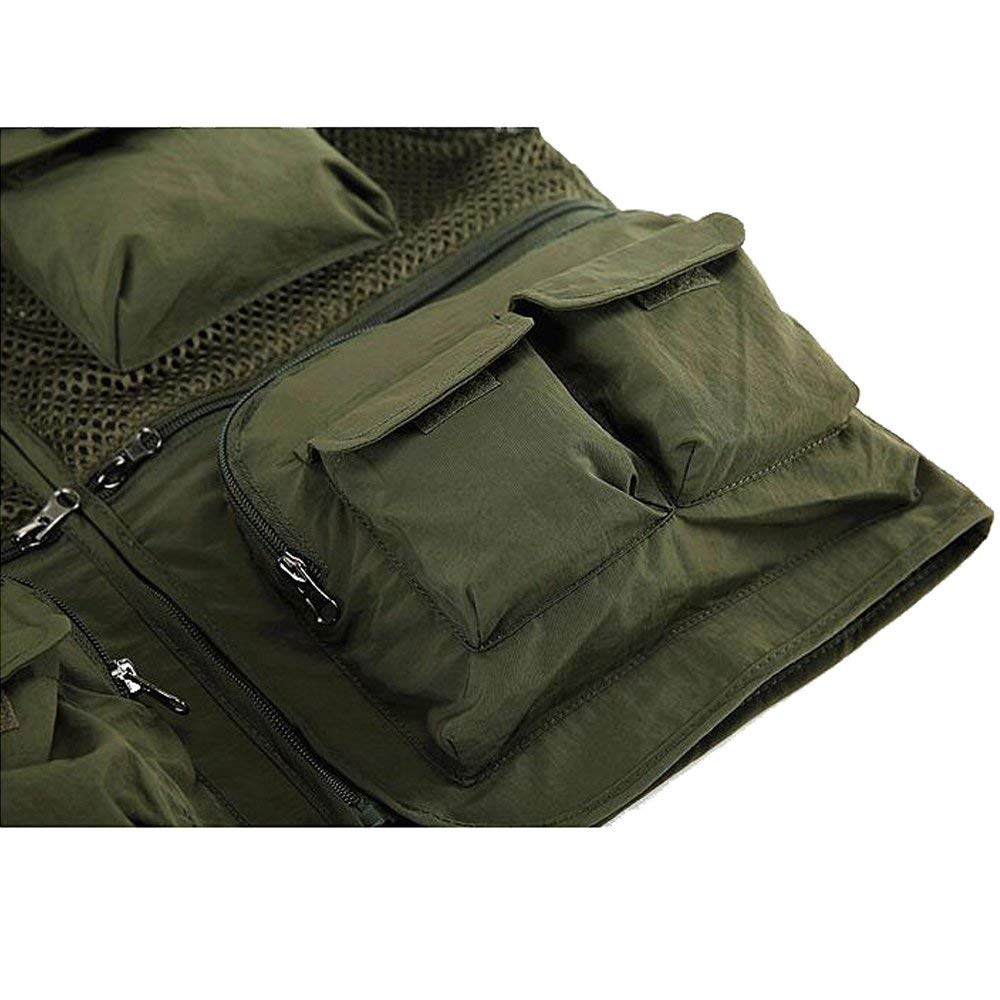 Kedera Men's Summer Outdoor Work Fishing Travel Photography Vest with 16 Pockets - Lightweight & Durable for Hiking, Camping, and Outdoor Adventures