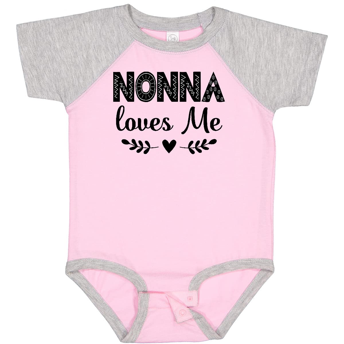Inktastic Nonna Baby Clothes - Cute Grandchild Baby Bodysuit for Newborns & Infants | Perfect Gift for Grandparents Day, Family Reunions & Photo Shoots