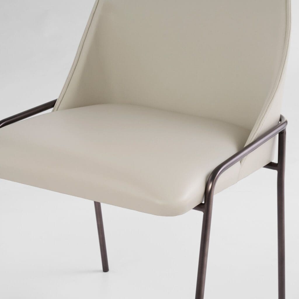 Cyan Design 11733 Suez Dining Chair - Onyx & Taupe Upholstered Modern Dining Room Chair for Home & Restaurant Use