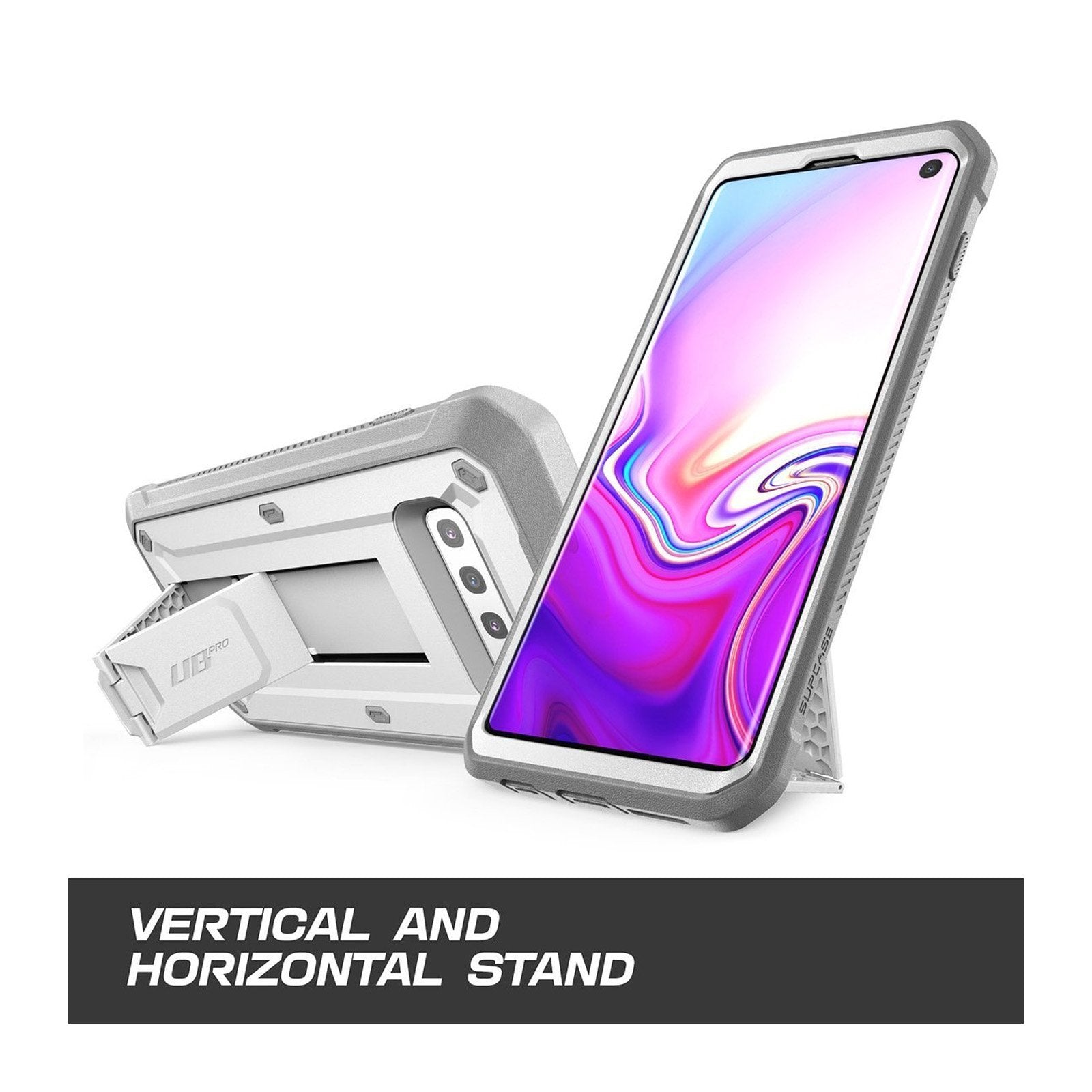 Samsung Galaxy S10 Unicorn Beetle Pro Heavy Duty Rugged Holster Case - Shockproof, Drop Protection, No Screen Protector - White | Perfect for Outdoor, Work & Extreme Sports