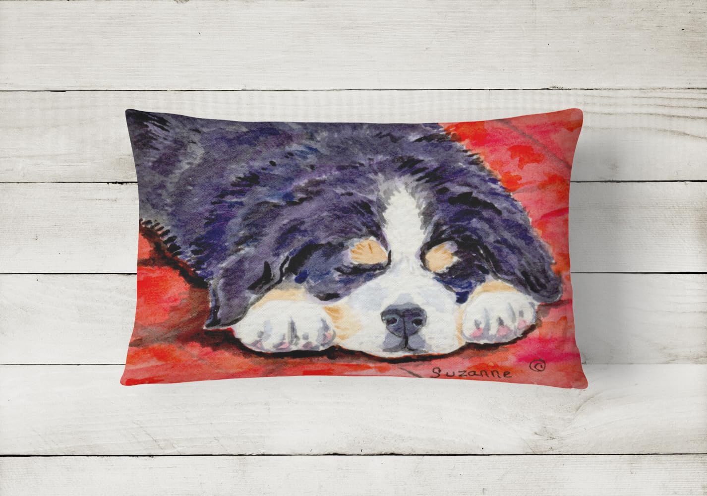 Bernese Mountain Dog Decorative Pillow - Indoor Outdoor Use for Couch, Bed, Patio