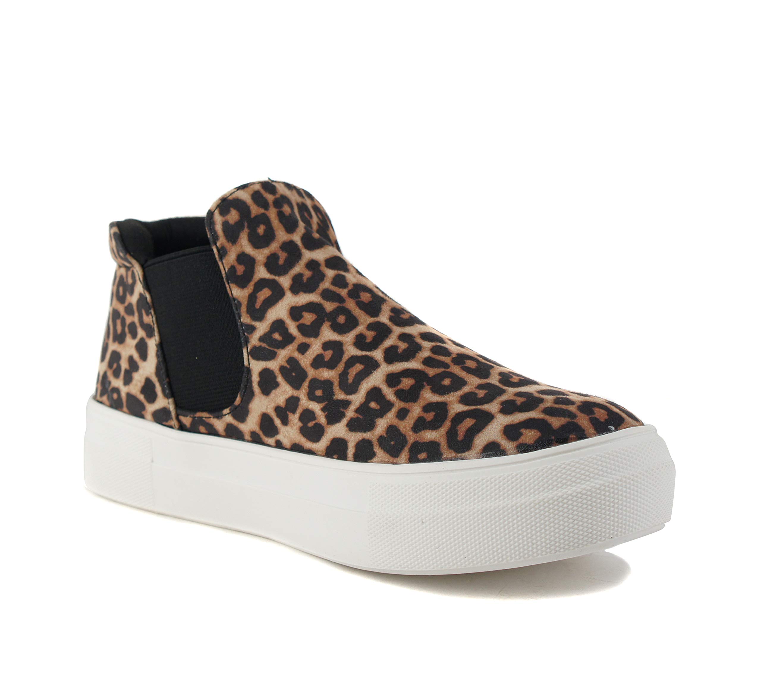 Women's Chelsea Canvas Platform Sneakers - Cushioned Foam Sole for Comfort - Casual & Streetwear Style - Perfect for Walking, Work & Everyday Wear