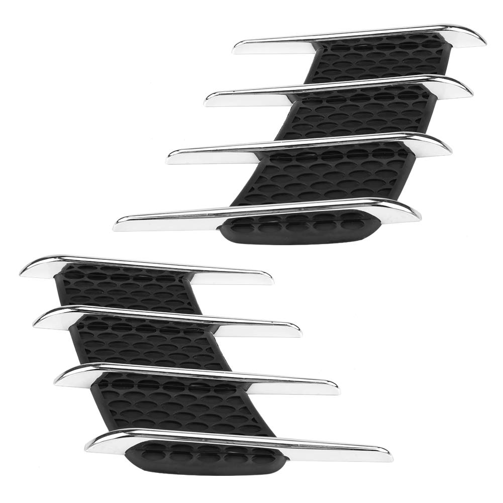 1 Pair Car Air Flow Vent Cover - Exterior Hood Side Shark Gills Outlet Decorative Trim Sticker for Vehicle Aerodynamics & Style | Perfect for Car Enthusiasts & Auto Shows