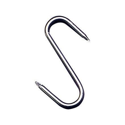 4 Pack Heavy Duty Stainless Steel Meat Hooks - Commercial Grade Butcher Hooks for Beef, Pork, Venison - Perfect for Hunting, BBQ, Butcher Shop & Meat Processing