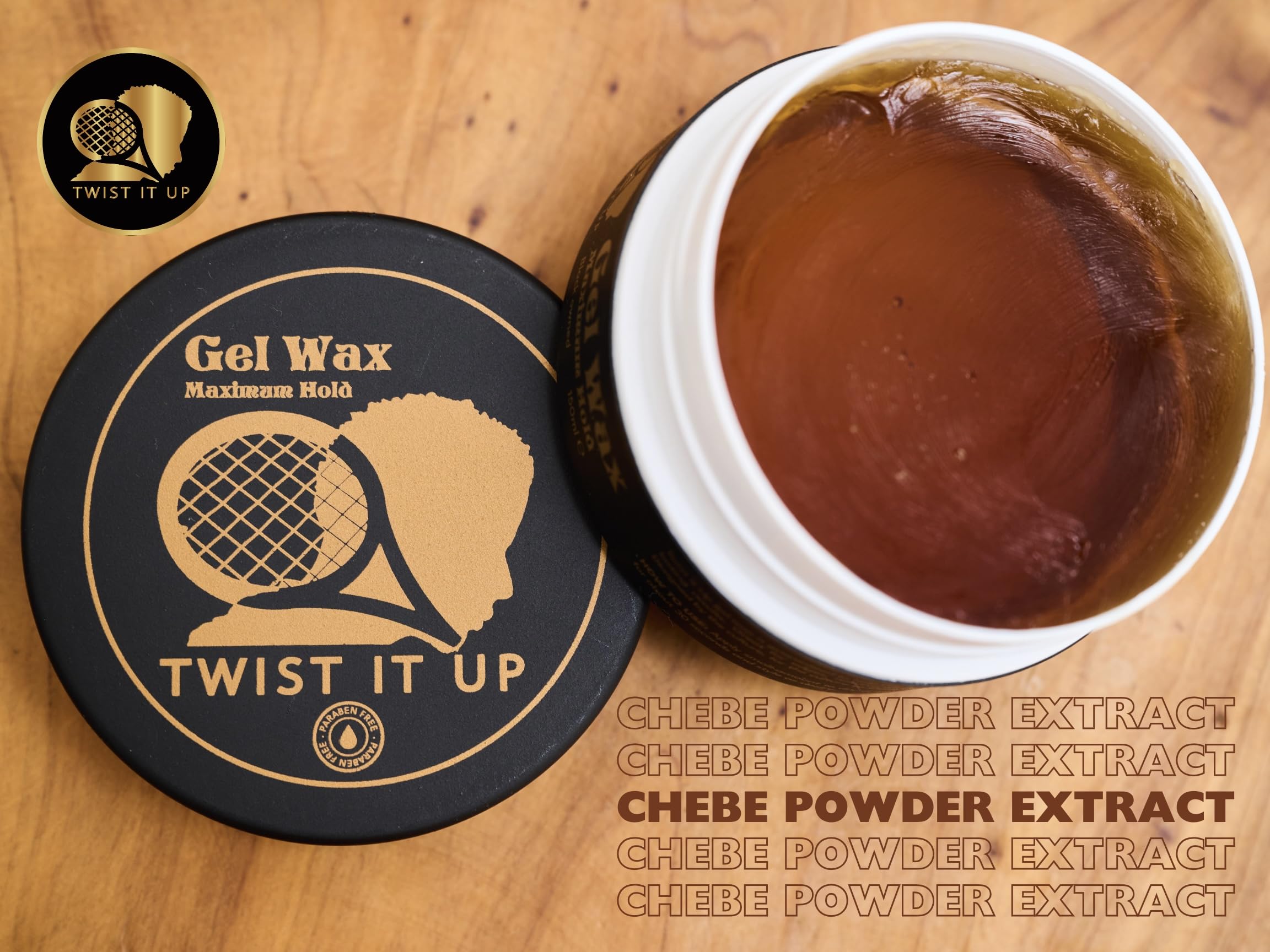 Twist It Up Hair Styling Gel Wax for Dreadlocks, Braids, Edges & Natural Curls - Strong Hold Pomade for Twist Outs & Waves - Perfect for Daily Styling & Protective Hairstyles