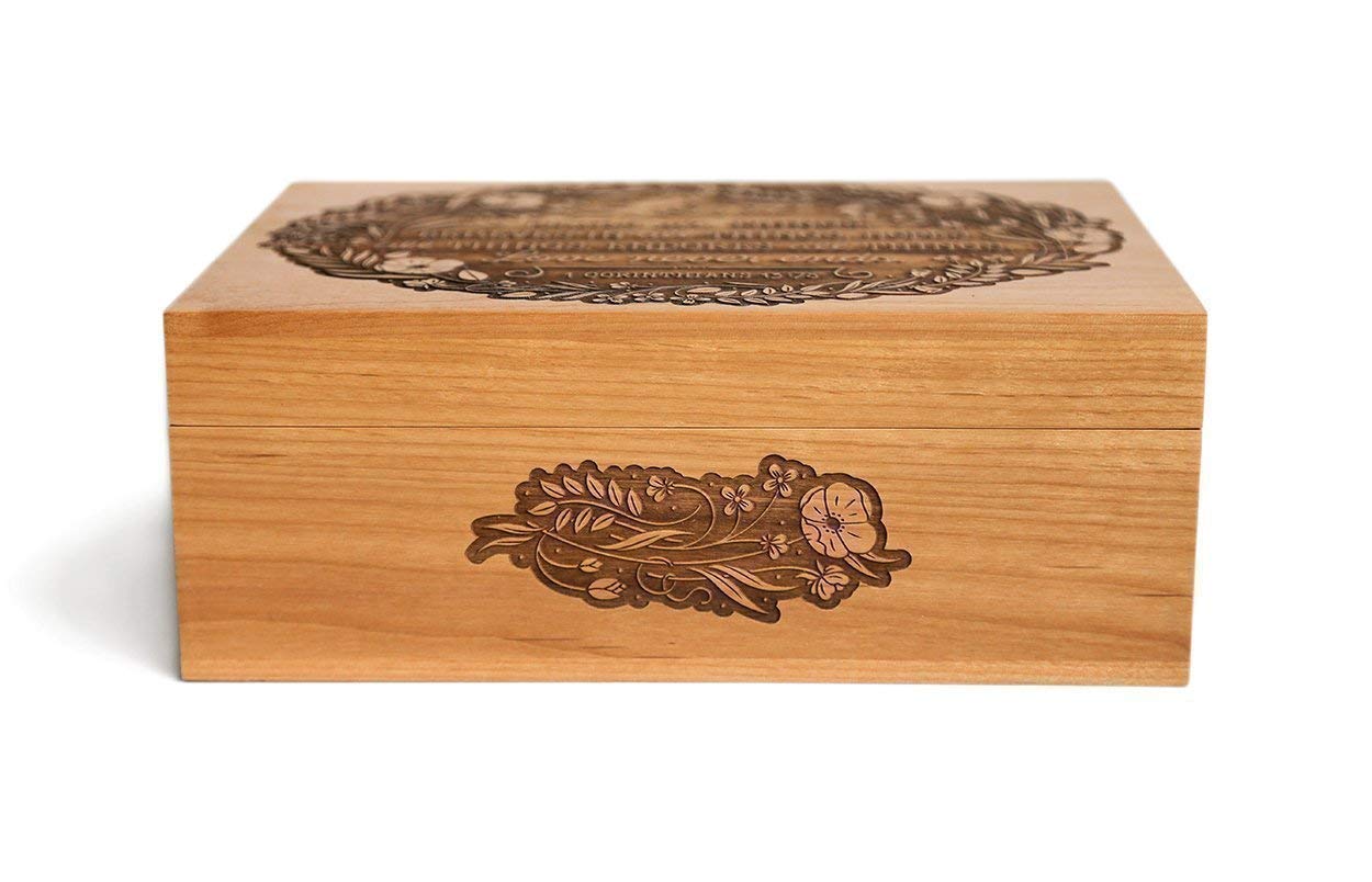 Personalized Wooden Keepsake Box for Couples - Wedding Anniversary Gift, Jewelry Storage & Memory Box for Him/Her (Made in USA) | Perfect for Romantic Gifts, Wedding Favors & Cherished Momentos