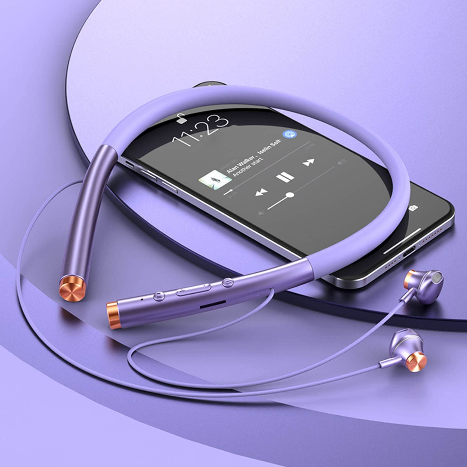 Wireless Bluetooth 5.0 Neckband Headphones - Sports Earphones with Long Battery Life & Large Capacity - Perfect for Running, Gym Workouts & Daily Commute