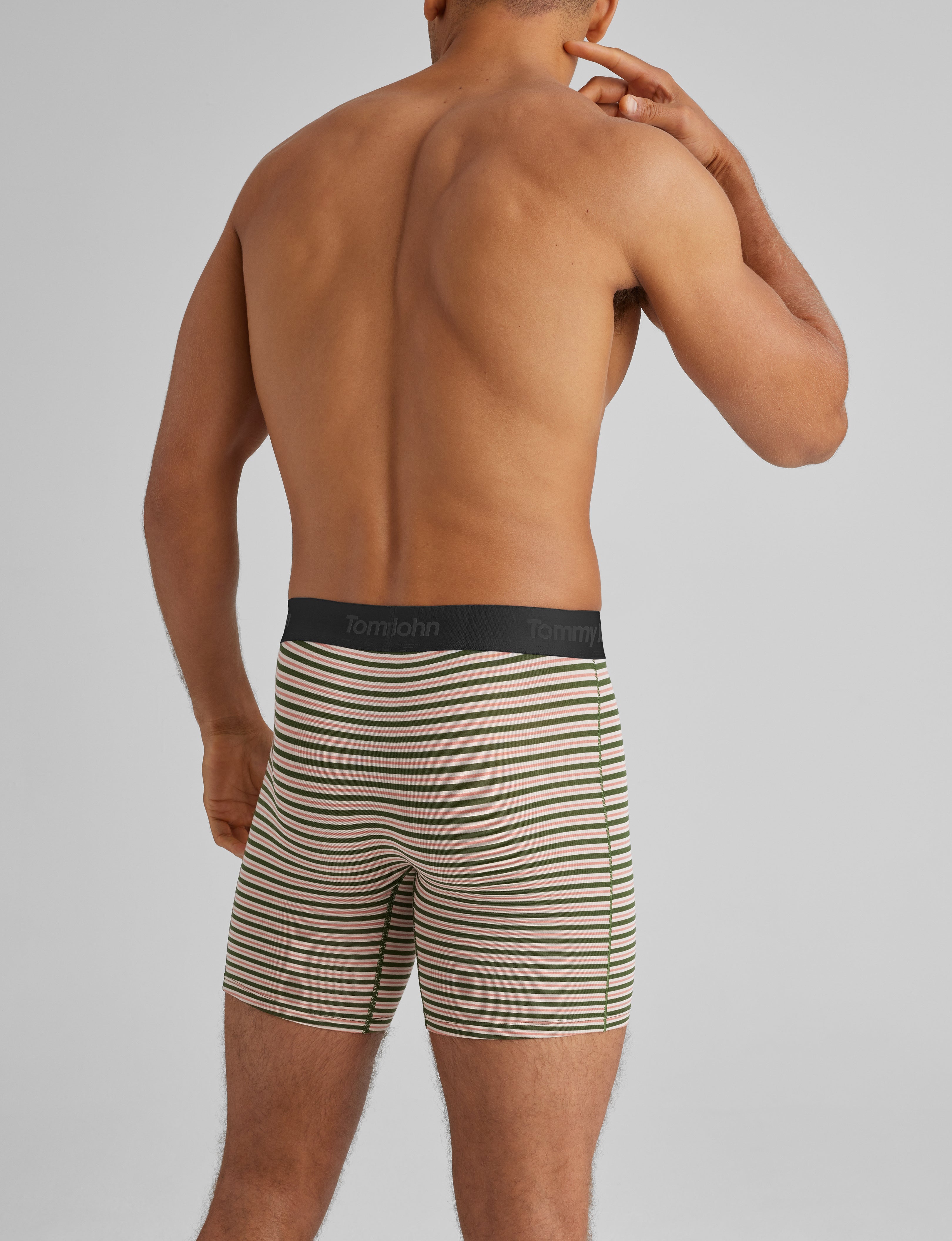 Second Skin Mid-Length Boxer Briefs for Men - 6 Pack (3 Pairs) - Ultra Soft Breathable Underwear for Everyday Comfort & Active Lifestyle