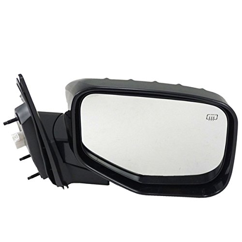2006-2014 Honda Ridgeline Power Heated Manual Folding Right Side Rear View Door Mirror - Replacement for Truck Accessories, Winter Driving & Parking Safety