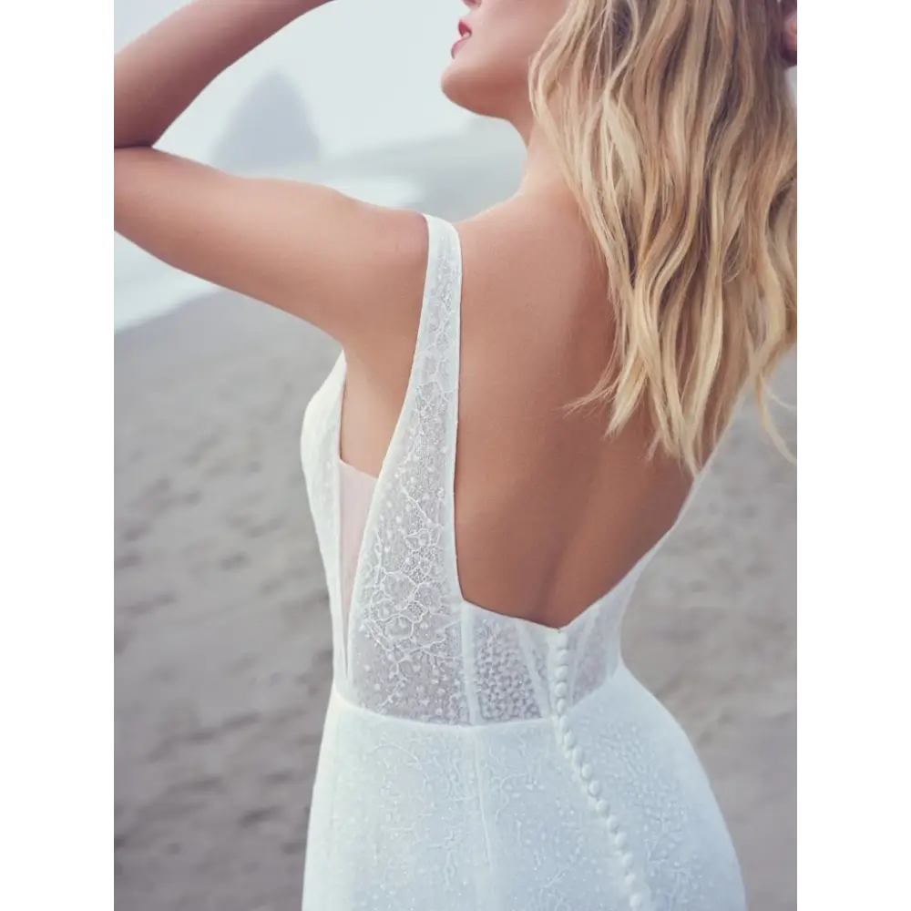 Aerona by Sottero and Midgley Wedding Dress Sample Sale - Elegant Bridal Gown for Church Ceremony & Beach Weddings