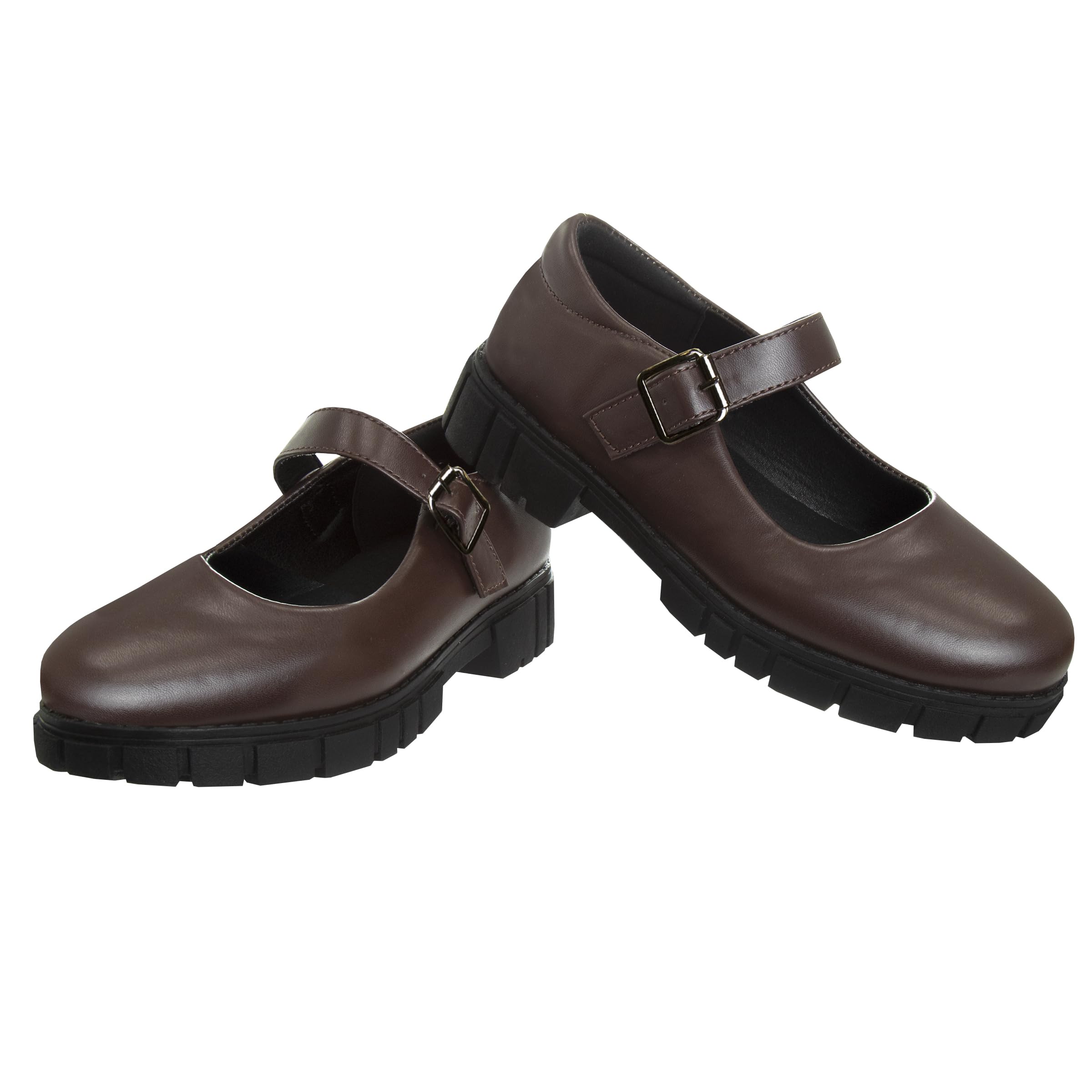 French Toast Girls Round Toe Ankle Strap Mary Jane School Shoes - Chunky Platform Oxford Dress Pumps for Kids - Black/Navy/Brown (Size 12-5 Little Kid/Big Kid) | Perfect for School, Church, Parties & Formal Occasions