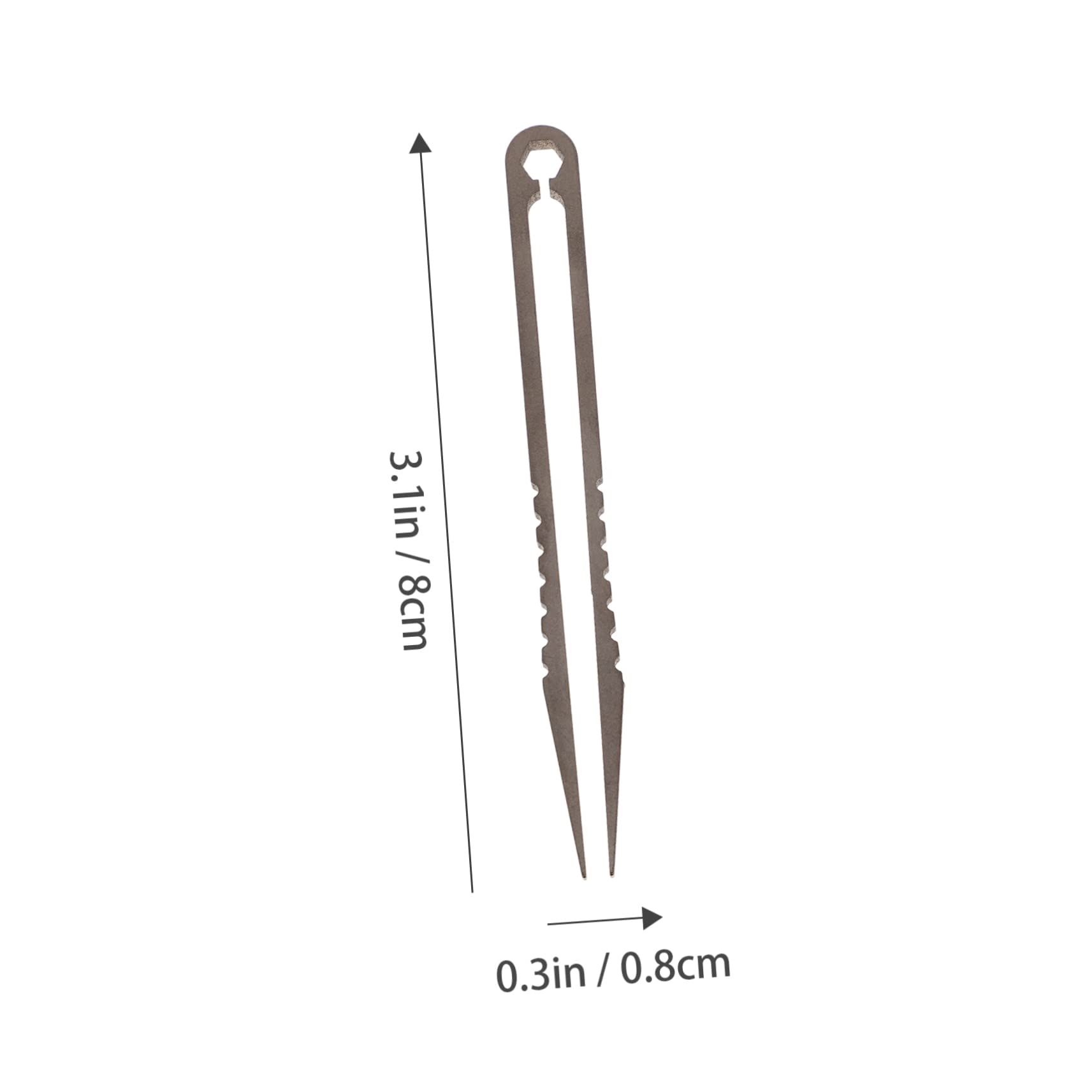 Jojofuny Titanium Tweezers - Precision CNC Machined Mini Clamp | Hypoallergenic & Non-Toxic | Perfect for Travel, Makeup, Eyebrow Grooming & Daily Beauty Care