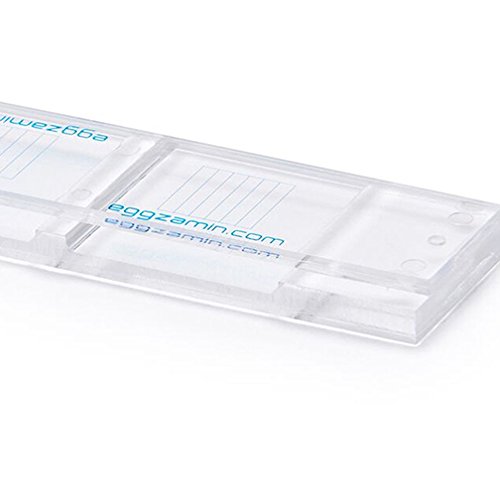 McMaster Method Microscope Slide for FEC (Fecal Egg Count) & Worm Testing - Double Chamber Parasite Detection Kit for Horses, Sheep, Goats, Cattle | Veterinary & Livestock Health Management Tool