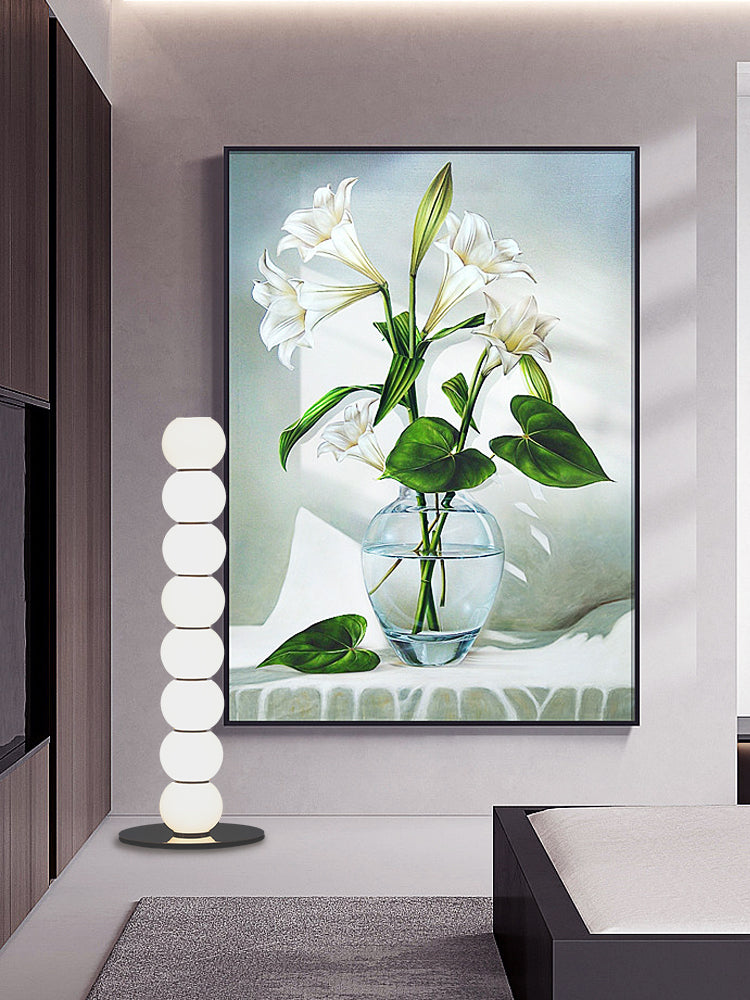 Modern Calabash Glass Floor Lamp for Living Room - Elegant Home Decor Lighting for Bedroom, Office & Lounge Areas