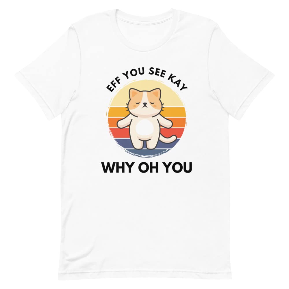 Funny Cat & Sunset Vintage Shirt - Retro Yoga Tee with Humorous Design - Perfect for Yoga, Workouts & Casual Wear