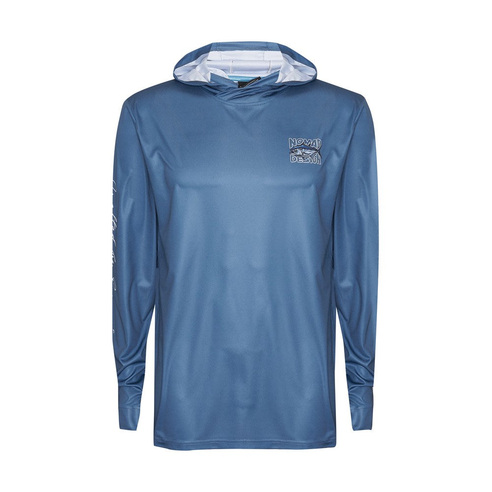 Tech Fishing Shirt with Hood - Breathable UV Protection Performance Wear for Anglers | Ideal for Saltwater Fishing, Boat Trips & Outdoor Adventures