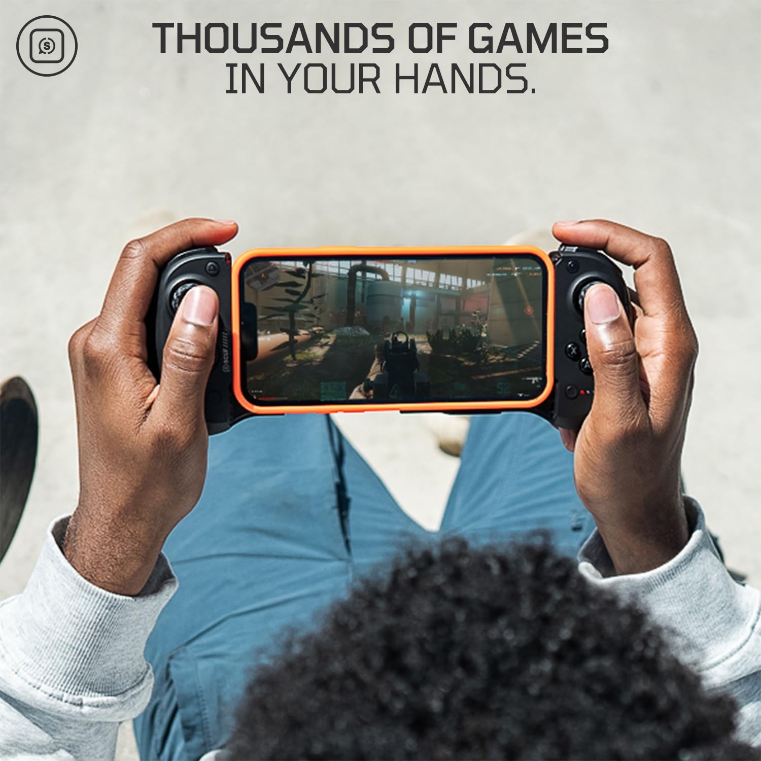 SCUF NOMAD Wireless iPhone Mobile Gaming Controller - Customizable Back Paddles & Anti-Drift Thumbsticks - Bluetooth 5.0 for PS Remote Play, Xbox Game Pass, Apple Arcade, Steam Link - White - Perfect for Mobile Gaming, Cloud Gaming & Competitive Esports