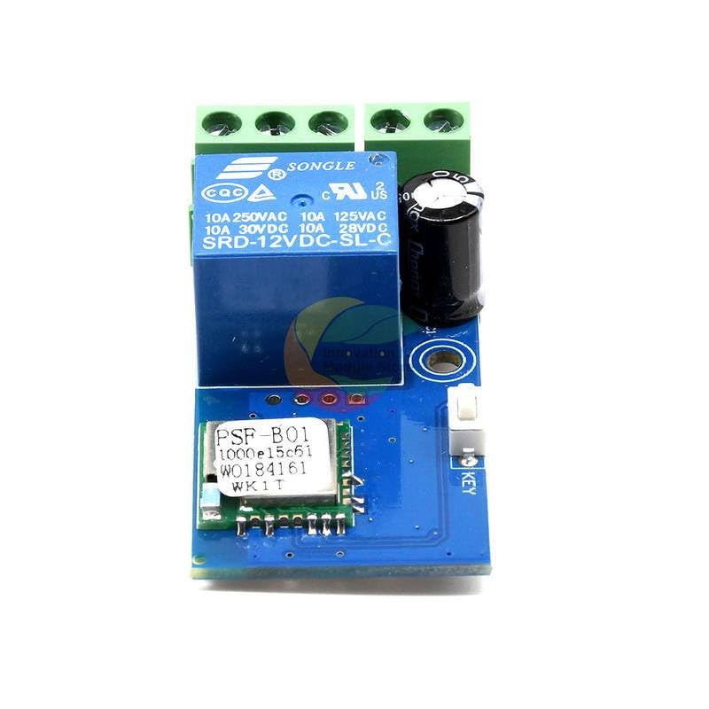 1 Channel DC 12V WiFi Smart Relay Timer Switch Module - Remote Control for Alexa, Echo & Google Home - Perfect for Smart Home Automation, Lighting Control & Appliance Scheduling