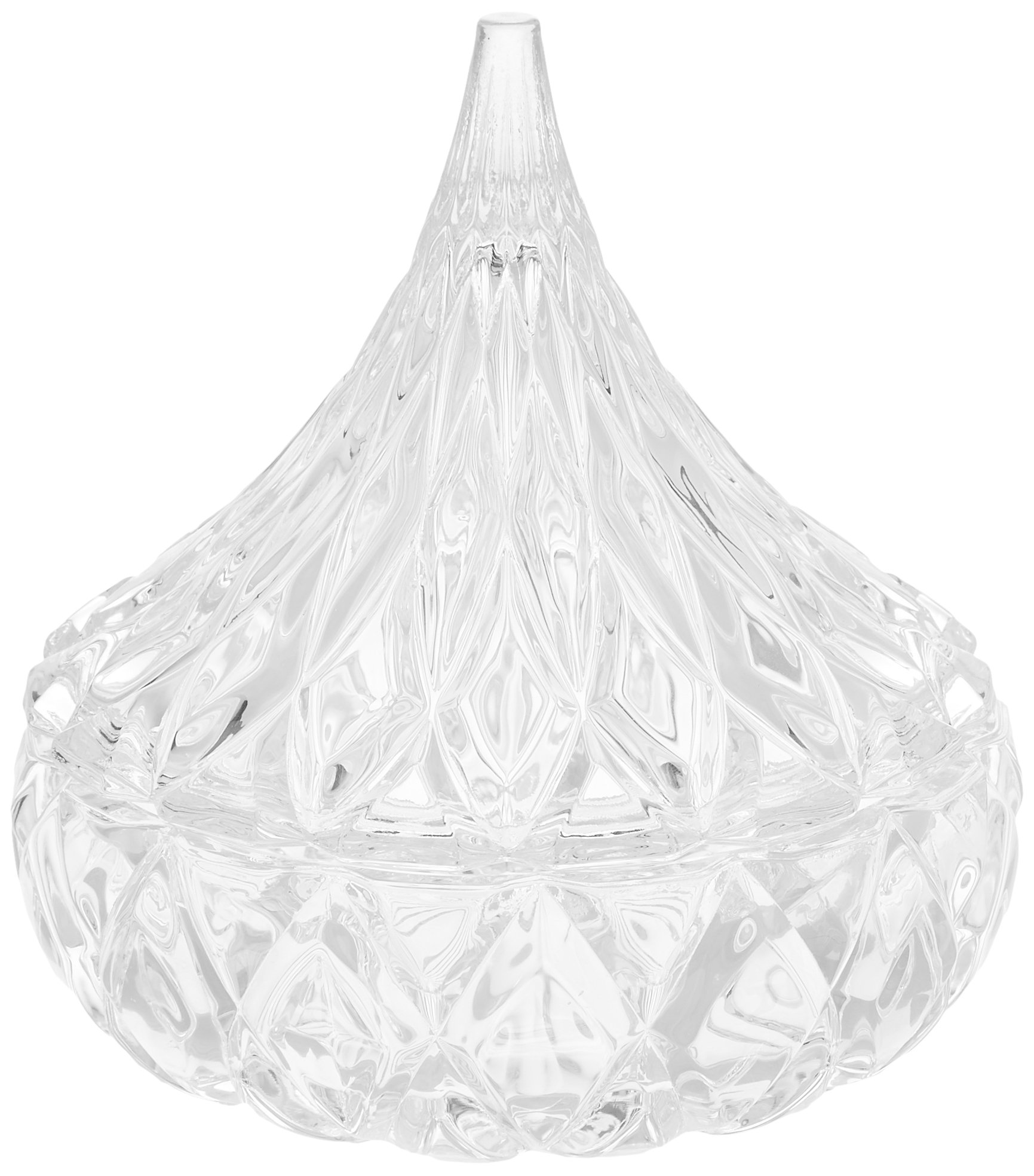 Godinger Crystal Hershey's Kiss Candy Dish - 5L Elegant Glass Bowl for Hershey's Kisses, Chocolates & Treats - Perfect for Parties, Weddings & Home Decor