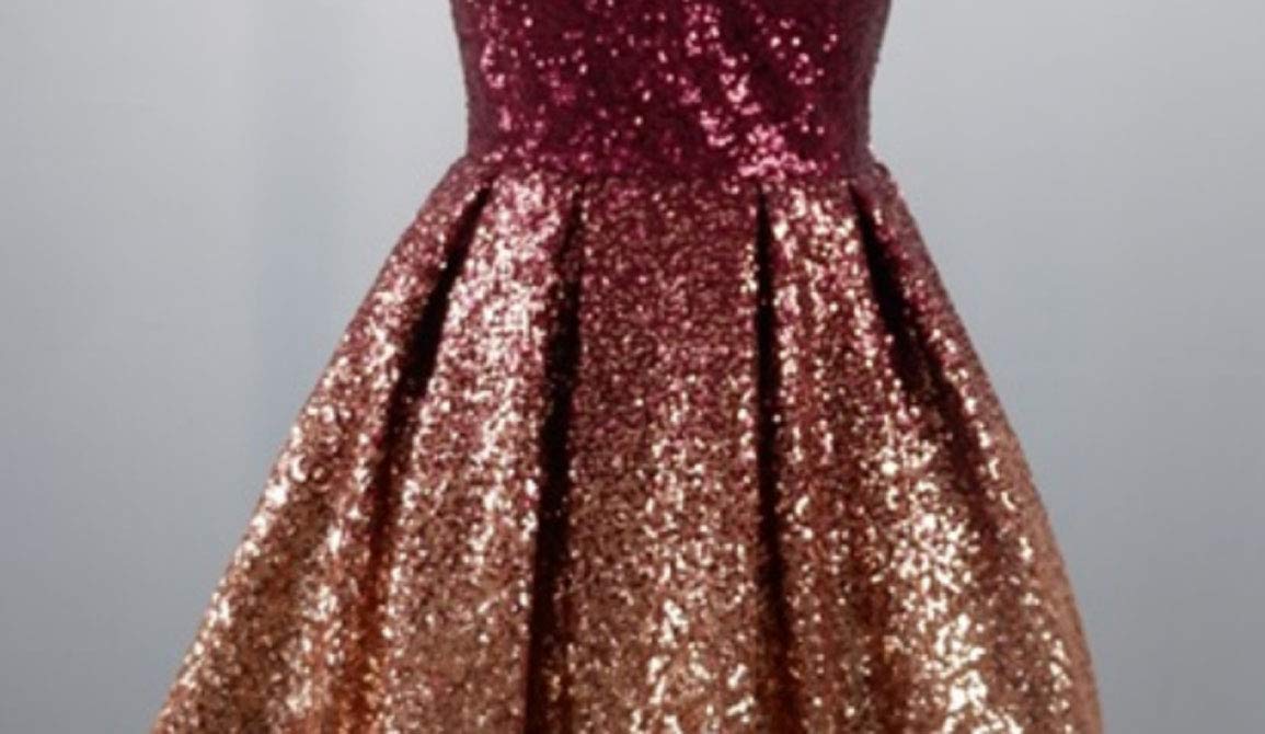 Elegant Women's Short Prom Dresses with Gradient Sequins - Perfect for Homecoming, Cocktail Parties & Special Occasions