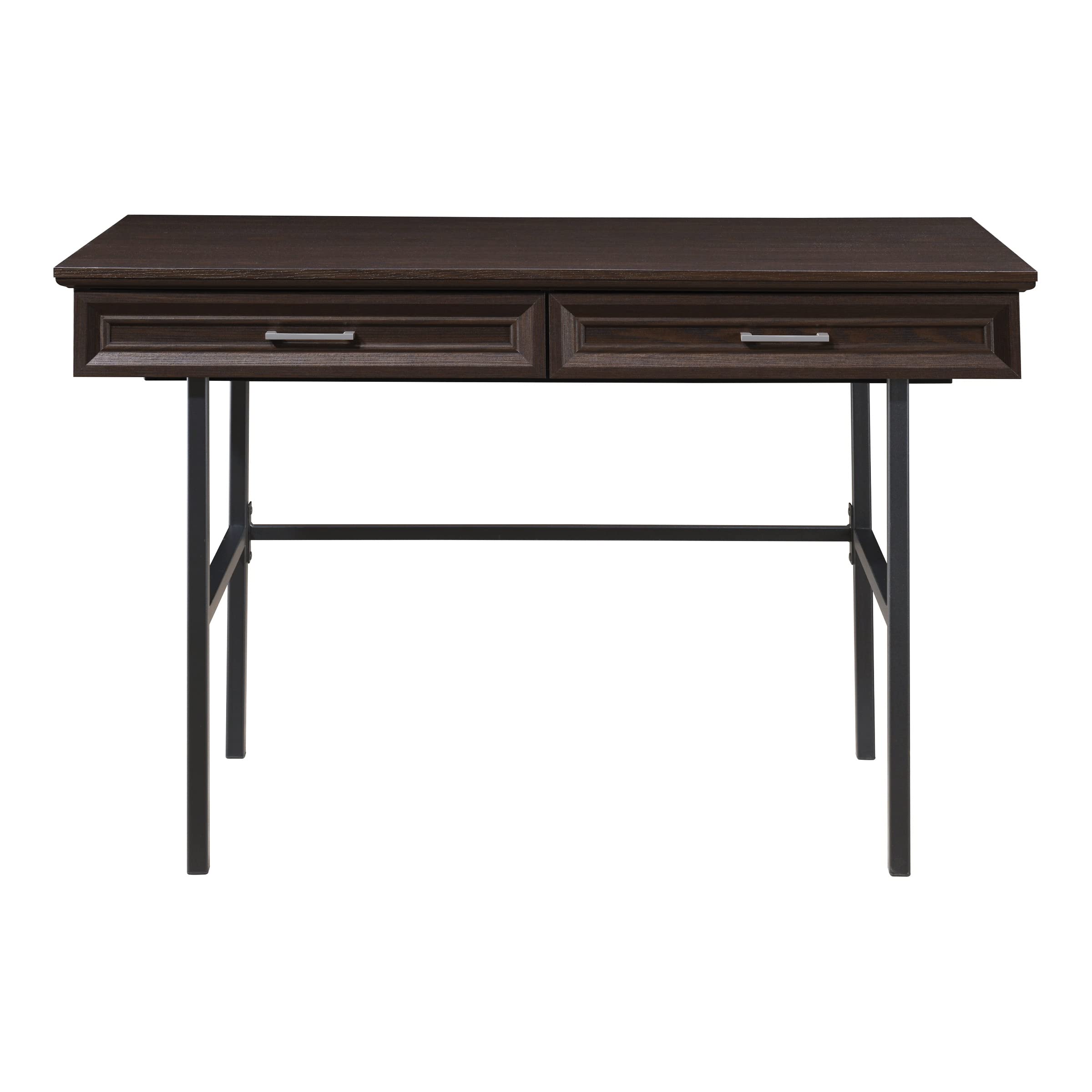 OSP Jefferson Writing Desk with Lockdowel Fastening System - Espresso Finish Home Office Desk for Study, Work & Remote Learning