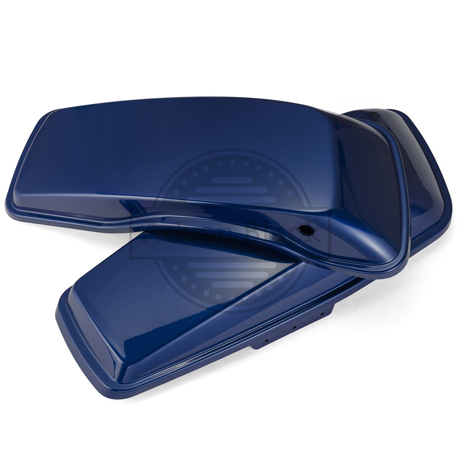 Premium Harley Touring Saddlebags for Street Glide - Hard Saddlebags with Regular Lids Fit 2014-2020 Models (Superior Blue) | US Stock | Extended Storage for Motorcycle Travel & Daily Commute