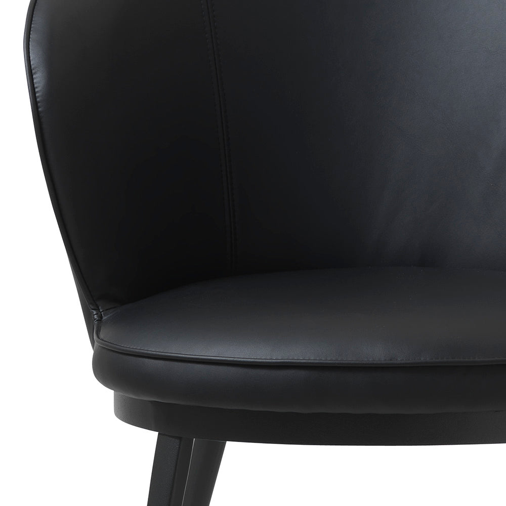 GAIN Modern Dining Chair in Black - Stylish & Comfortable for Home, Kitchen, and Restaurant Use