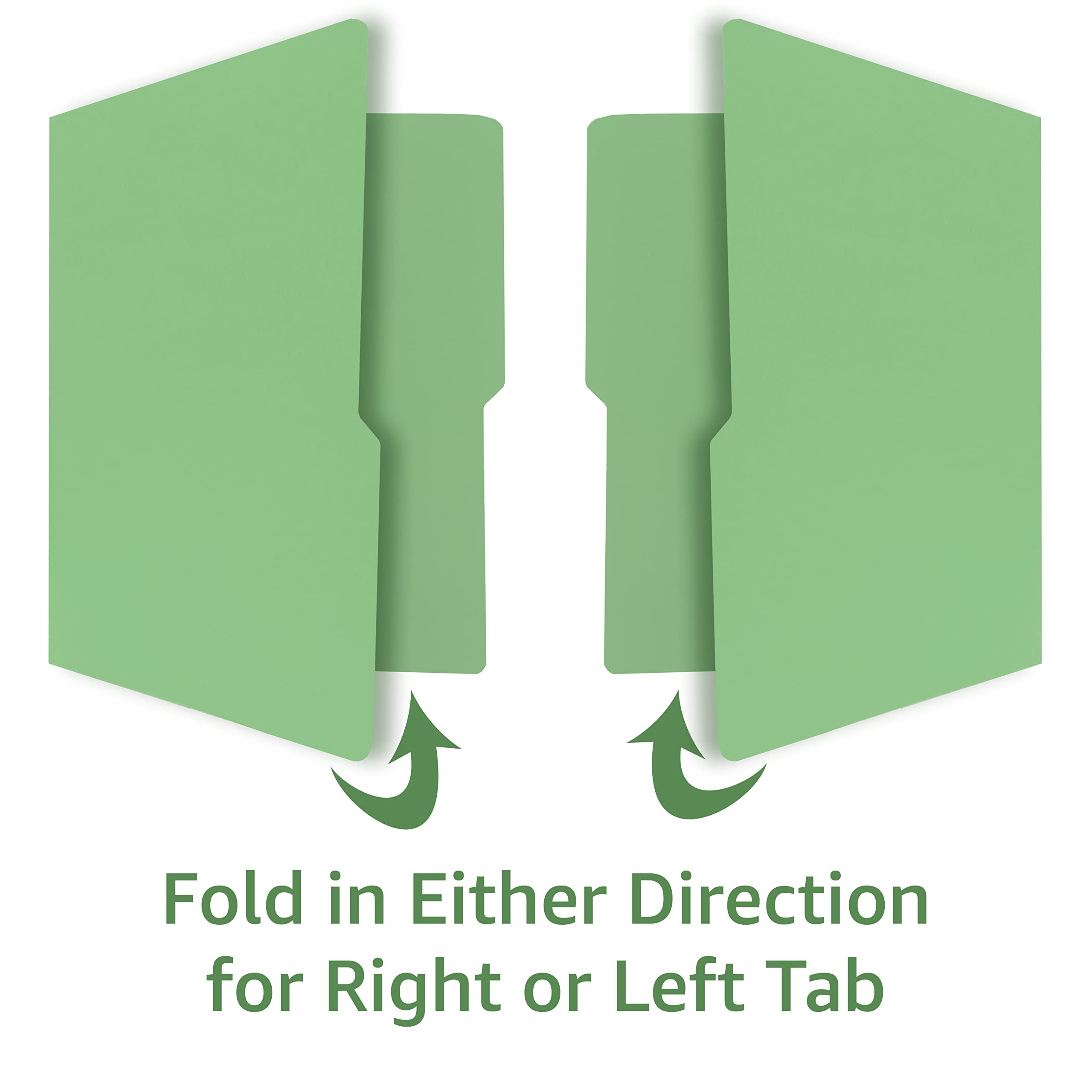 uBoxes Letter Folders - 100 Pack (4 Boxes of 25) - Green Document Organizers for Office, School & Mailing - Perfect for Filing, Mailing & Paper Organization