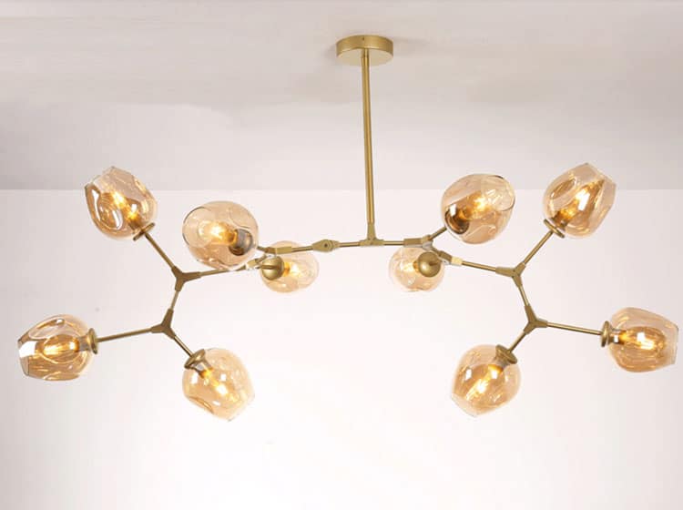 Roluudo Modern Molecular Atomic Hanging Light Fixture - Industrial Style Ceiling Pendant for Dining Room, Kitchen, Living Room & Bedroom Lighting Decor