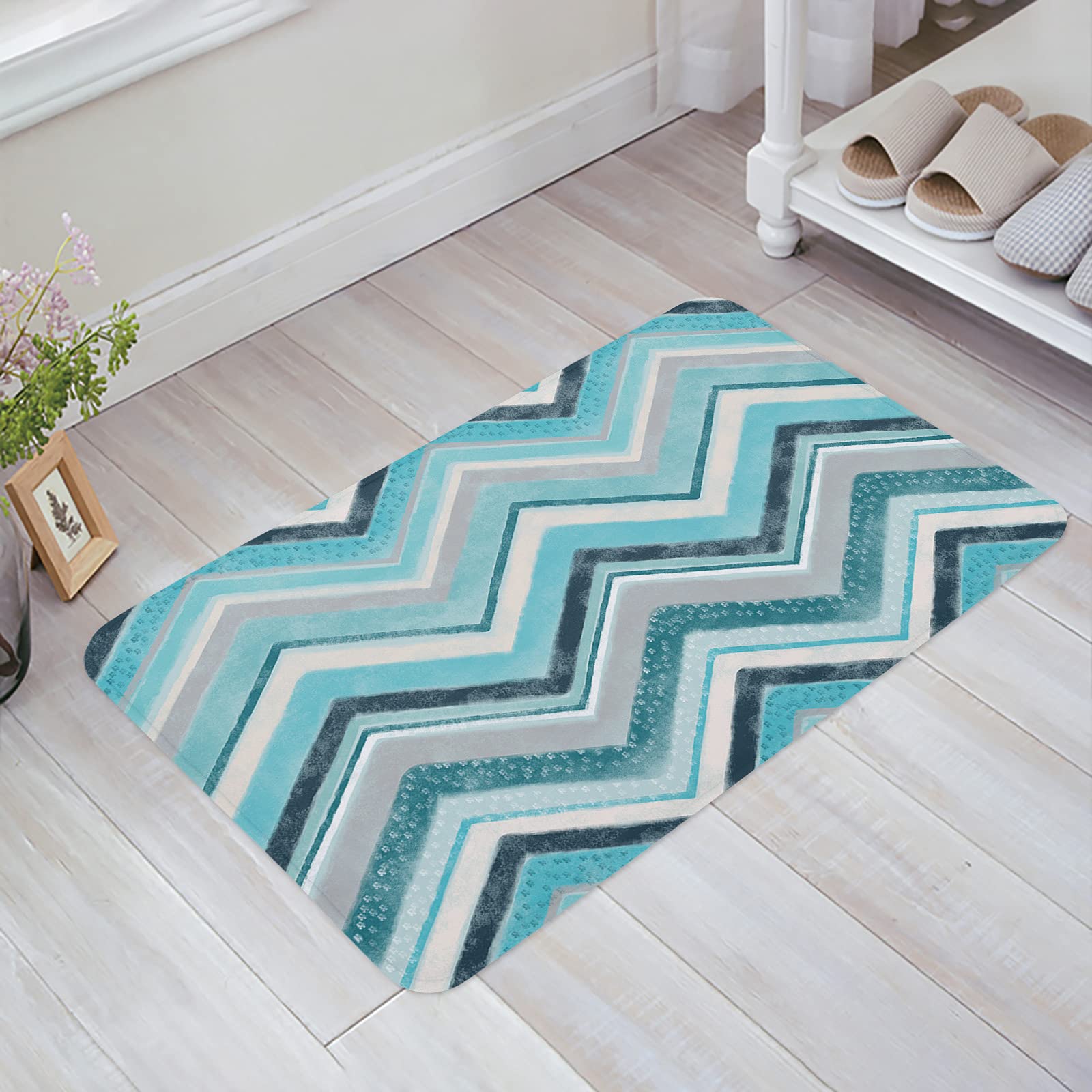 18x30in Outdoor Rug - Absorbent Low Profile Mat for Bedroom, Kitchen & Bathroom | Home Decor