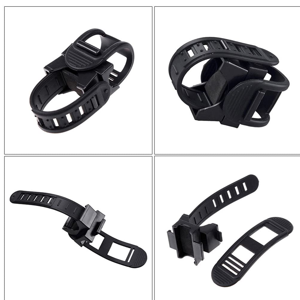 Universal Bike Flashlight Holder - 360° Adjustable Rotational Mount for Mountain Bikes (2-Pack) | Perfect for Night Cycling, Commuting & Outdoor Adventures