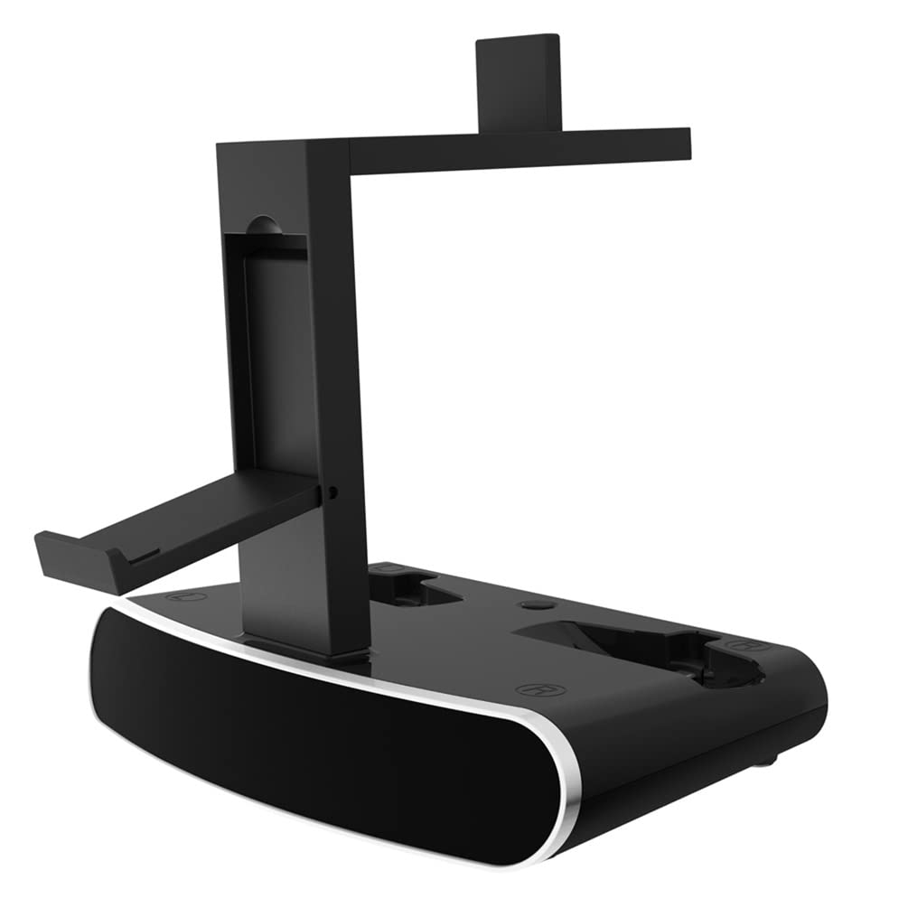 PSVR2 Controller Charging Station Stand - Dual Charging Dock for PlayStation VR2 Move Controllers & Headset Holder - VR2 Accessories for Gaming, Streaming & Virtual Reality Experiences
