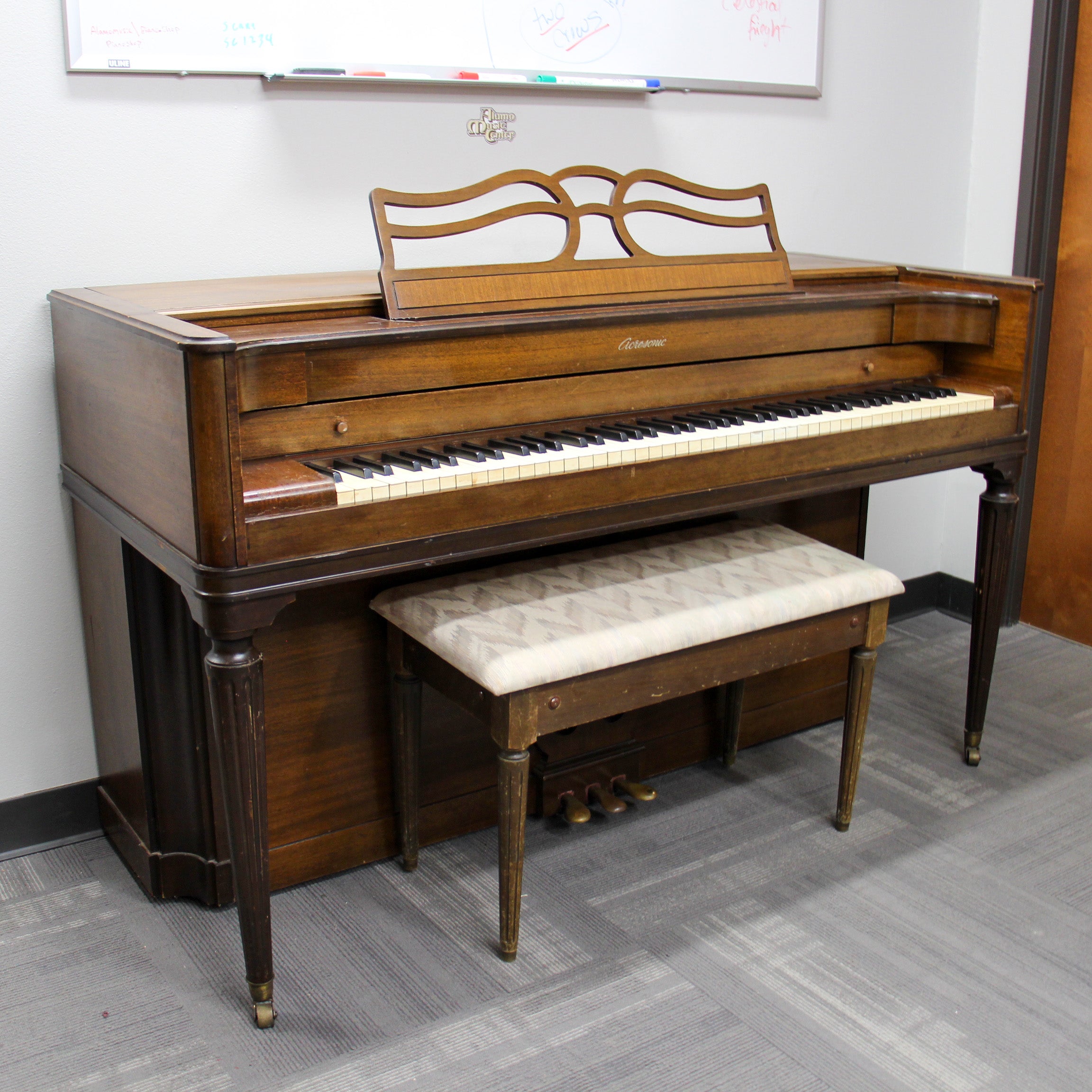 Acrosonic by Baldwin Spinet/Console Piano - Cherry Wood Finish | Perfect for Home, Studio & Music Lessons | Vintage Upright Piano