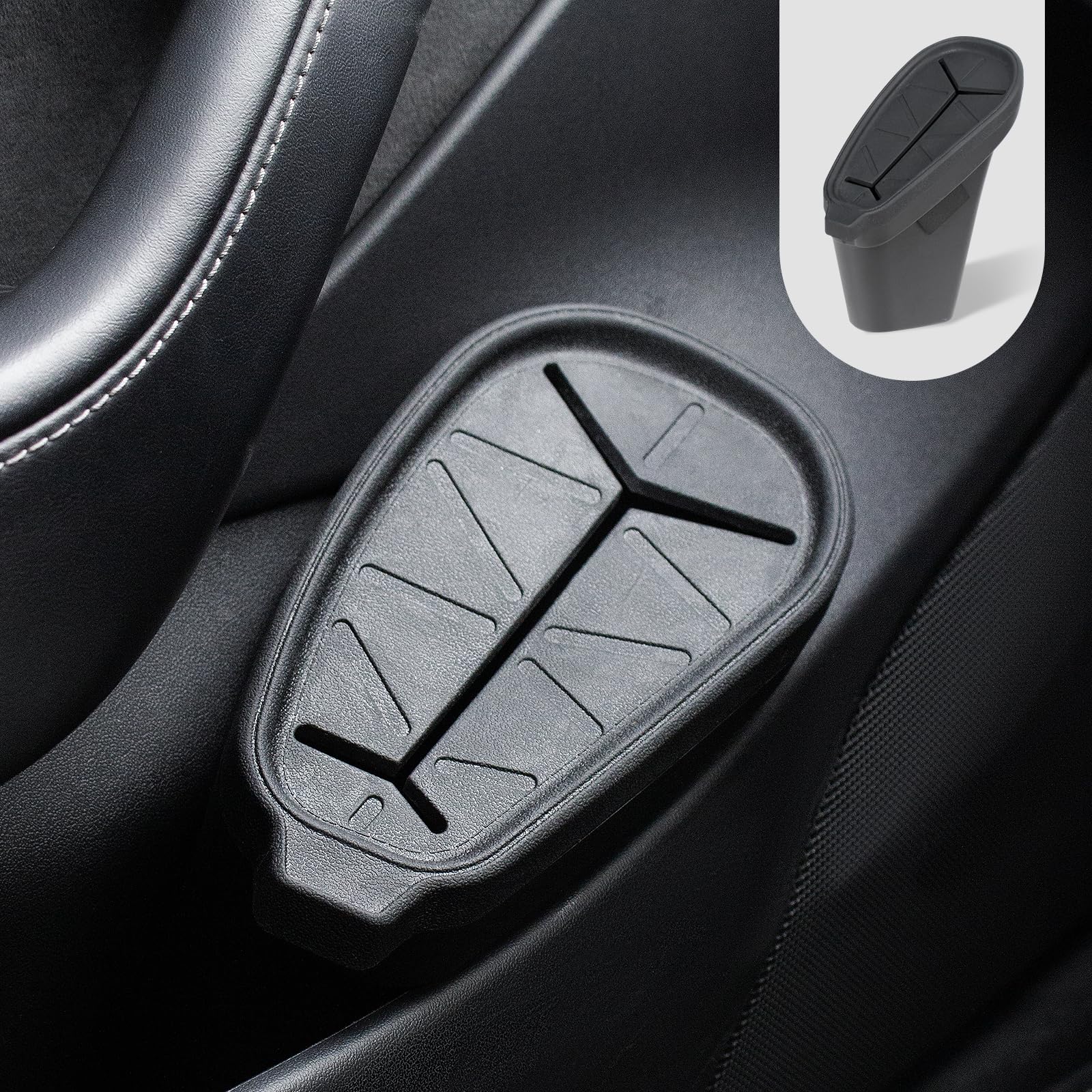 Premium Tesla Model 3 Trash Can (2017-2023) - Leakproof Car Garbage Bin with Lid, Fits Driver Side Door - Perfect Tesla Accessories for Road Trips & Daily Commute [Not Compatible with Model 3 Highland 2024]