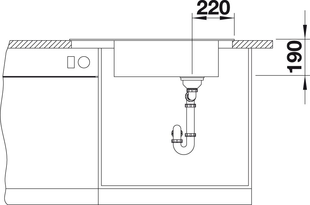 BLANCO Elon XL 8 S Undermount Kitchen Sink - Premium Silgranit PuraDur Material in Champagne Color | Perfect for Modern Farmhouse & Contemporary Kitchen Designs