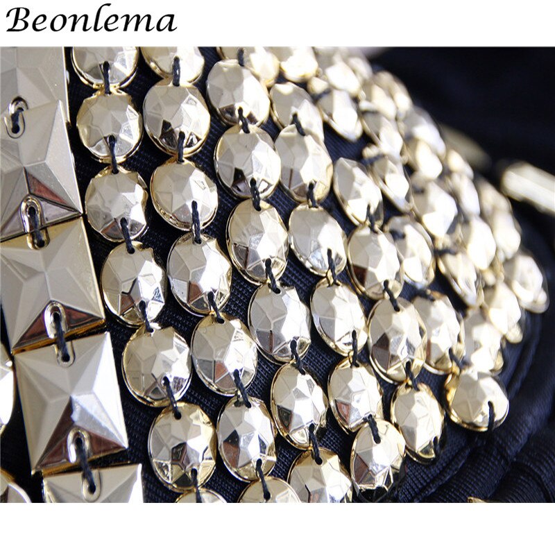 Steampunk Corset Bra for Women - Sexy Gold & Silver Spiked Punk Goth Lingerie Top with 4 Rows Hook Eyes | Clubwear, Burlesque Costume, Cosplay, Halloween Outfit