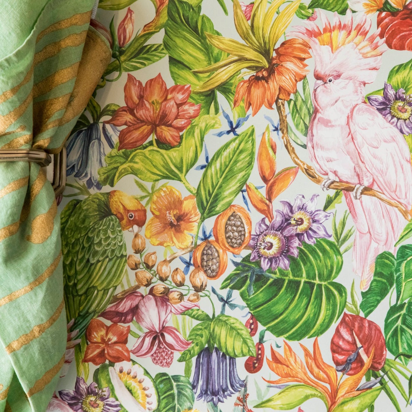 Exotic Birds of Paradise Placemats Set of 4 - Tropical Leaf Design Waterproof Table Mats for Dining, Kitchen, and Outdoor Use - Perfect for Boho, Hawaiian, and Coastal Home Decor