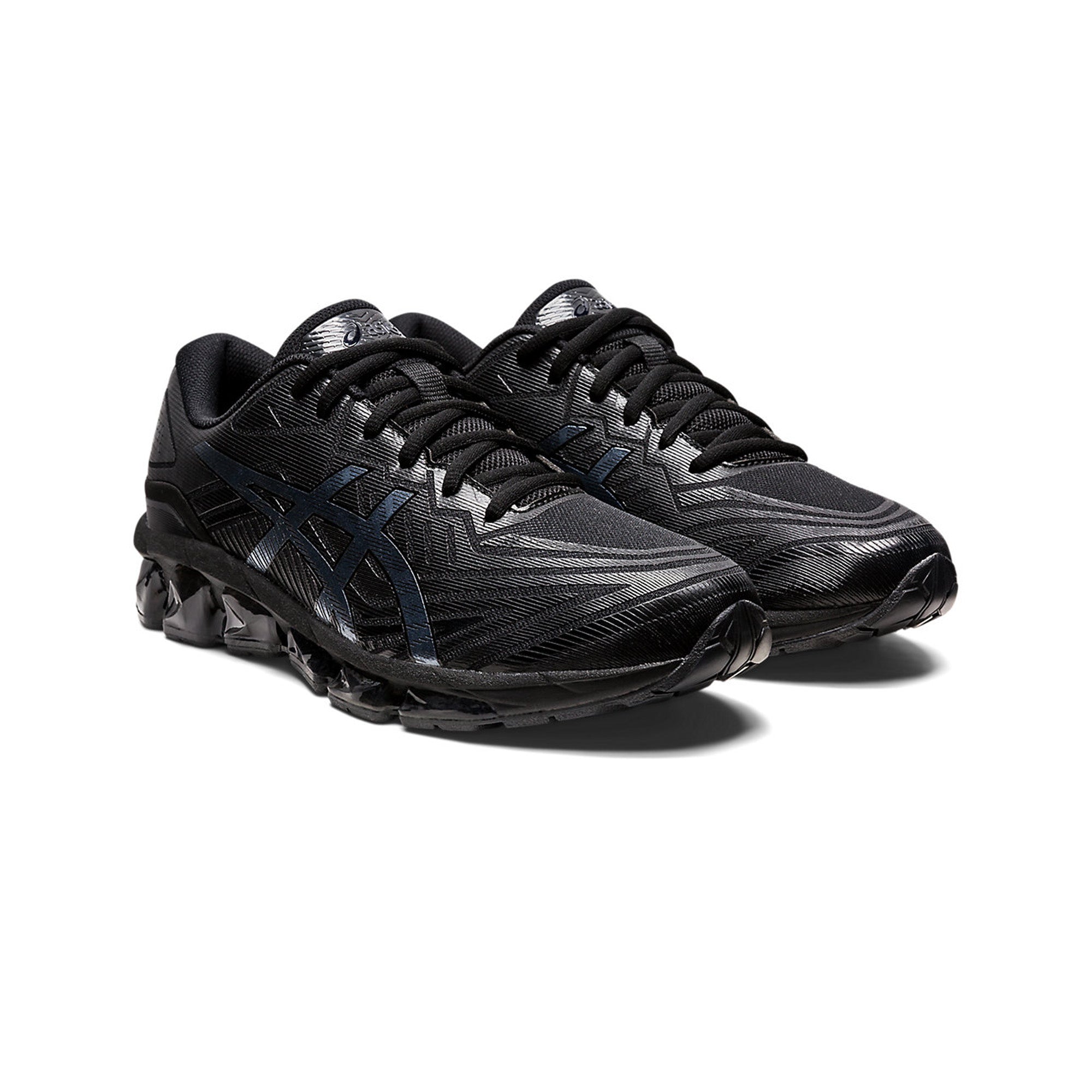 ASICS Gel Quantum 360 VII Running Shoes for Men - Black / Black - Cushioned Support for Long Distance Running & Gym Workouts